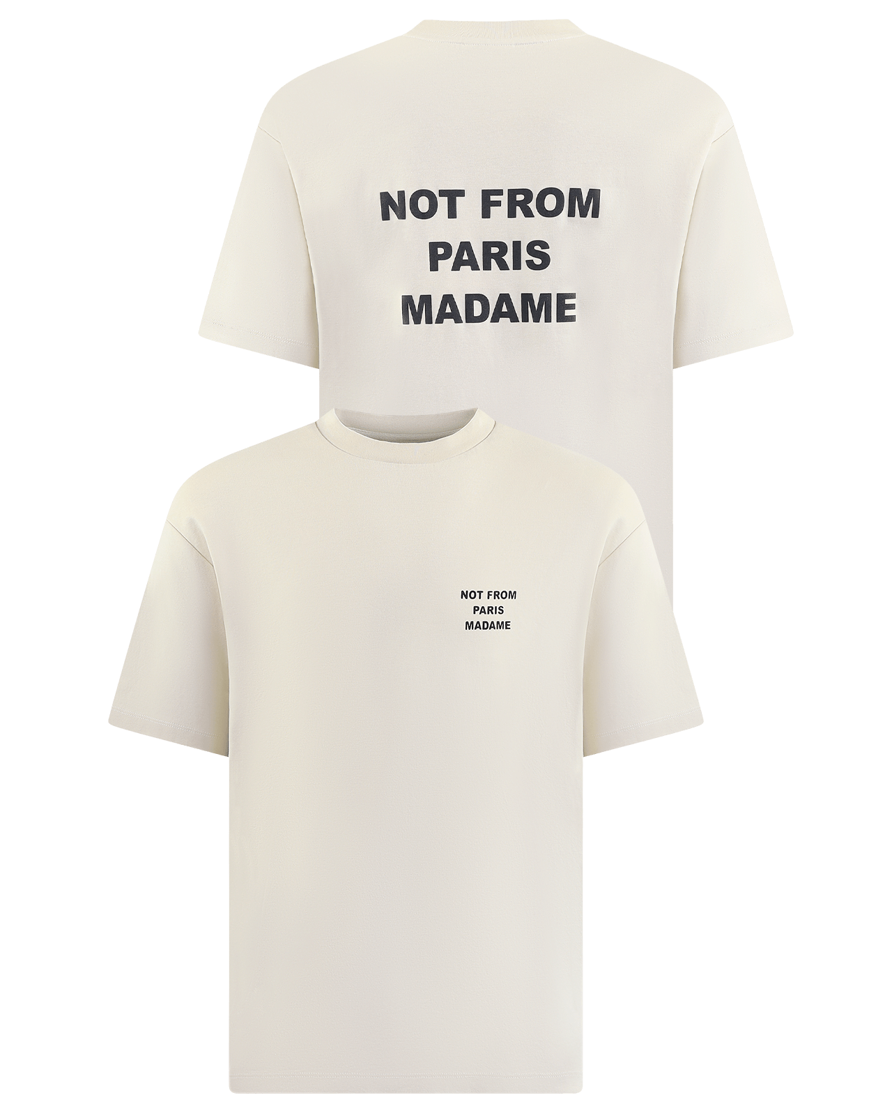 Men Le tshirt slogan white
