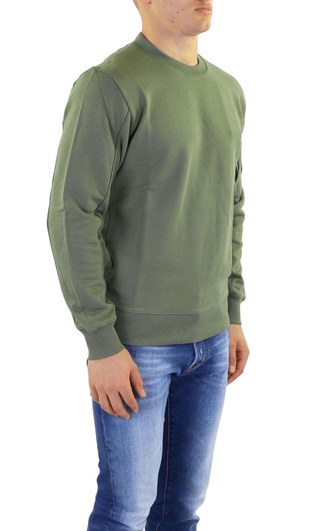 Men Light Fleece Sweatshirt Green
