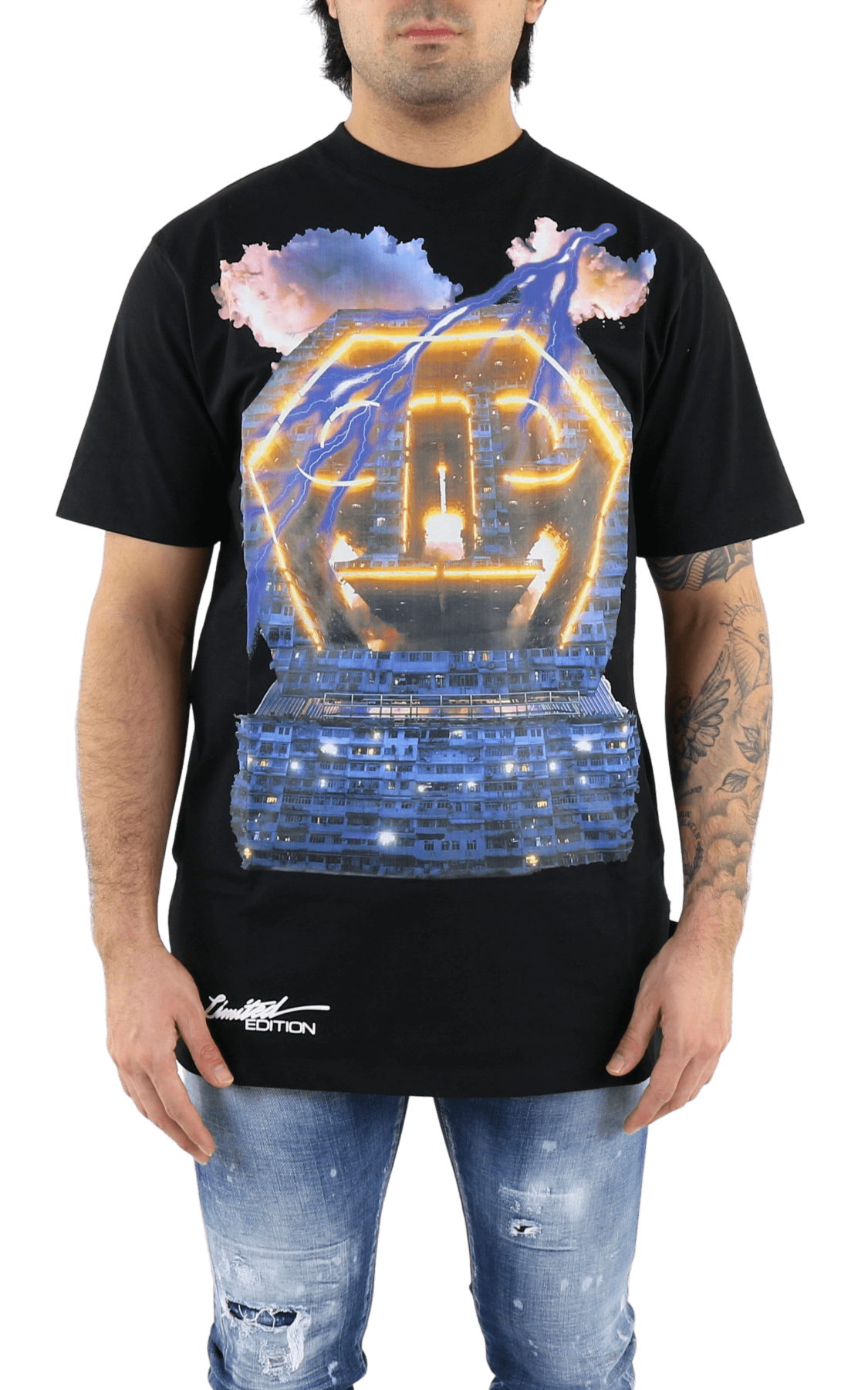 Men T-shirt Round Neck