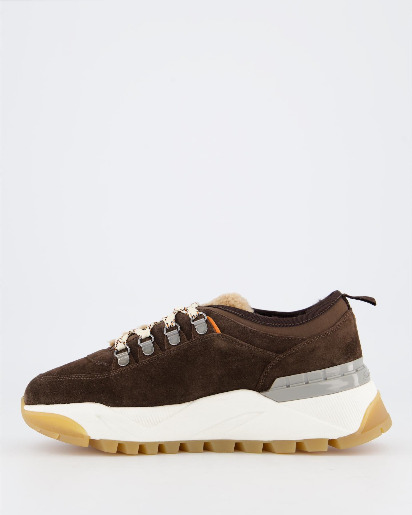 Santoni Dames Innova Trek Sneaker Bruin