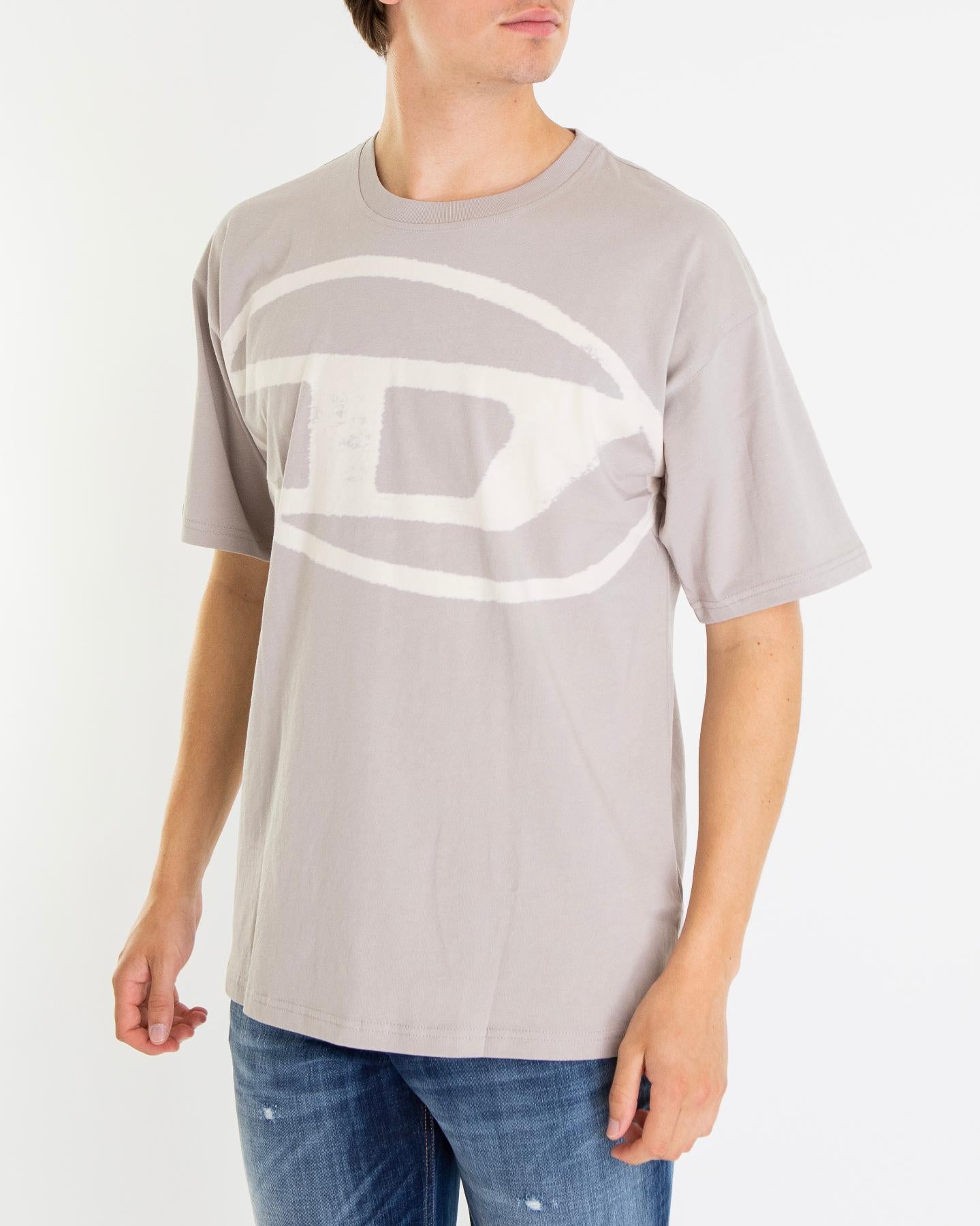 Heren T-Boxt-Bleach T-Shirt Grijs