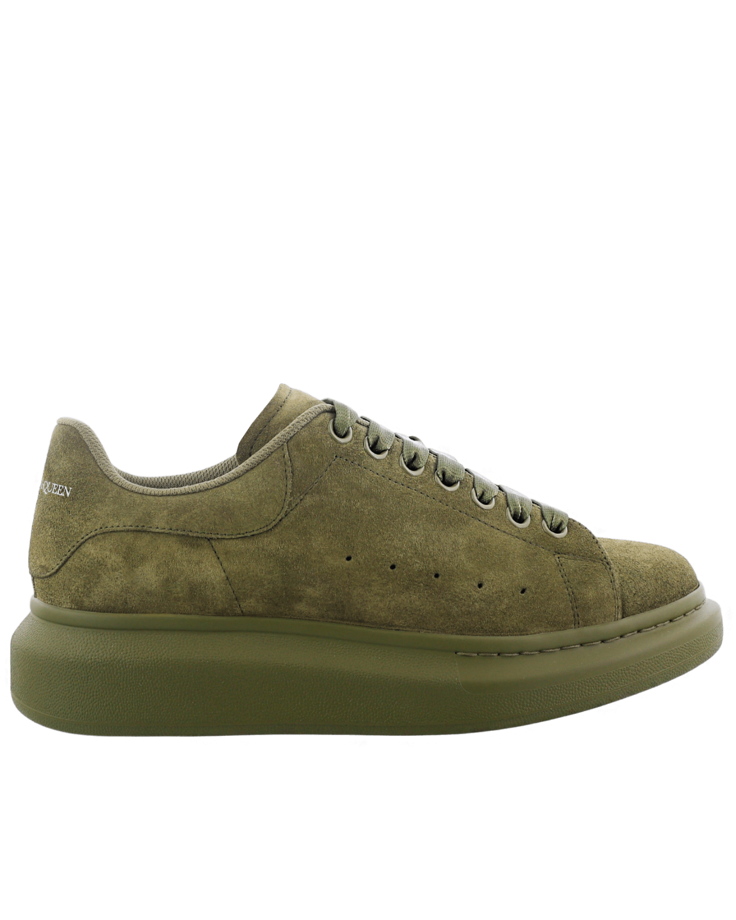 Alexander McQueen Men Oversized sneaker green suede Eleganza