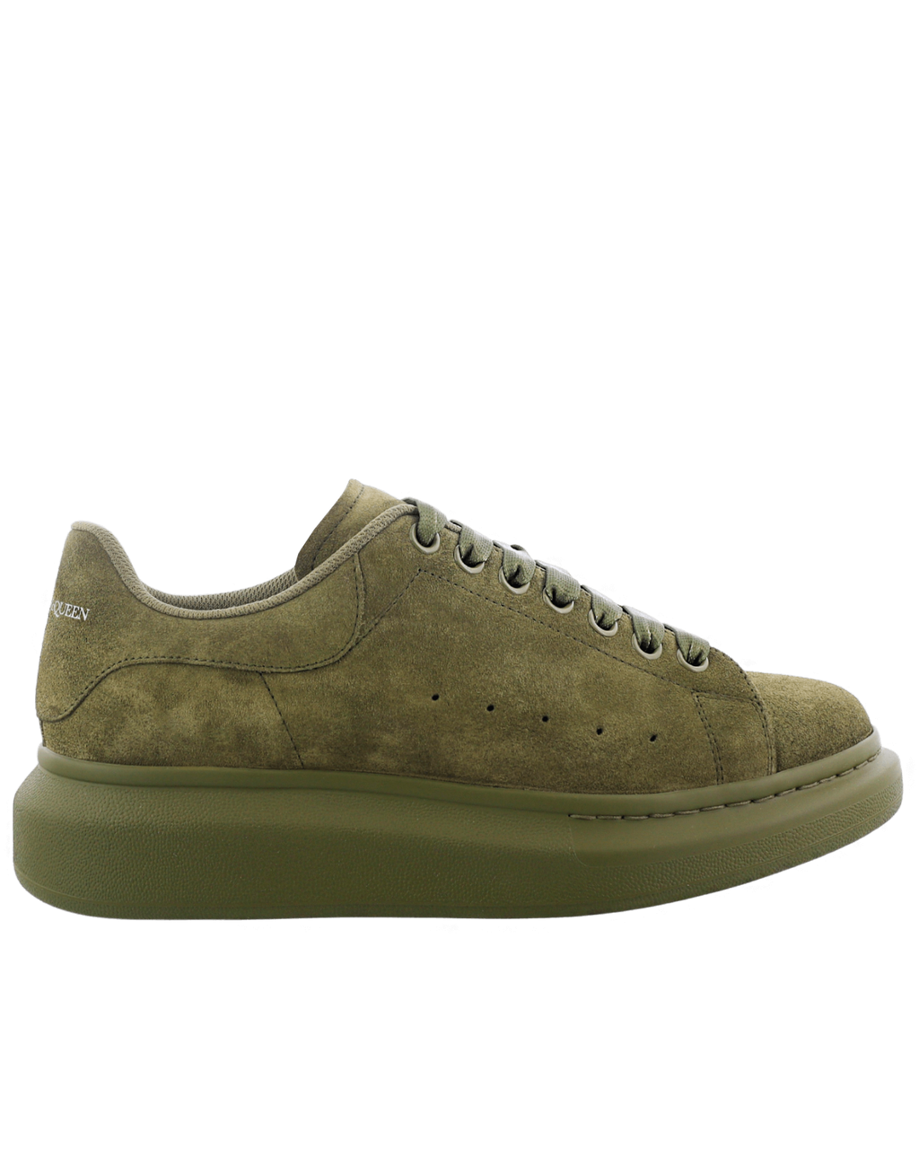 Alexander McQueen Men Oversized sneaker green suede Eleganza