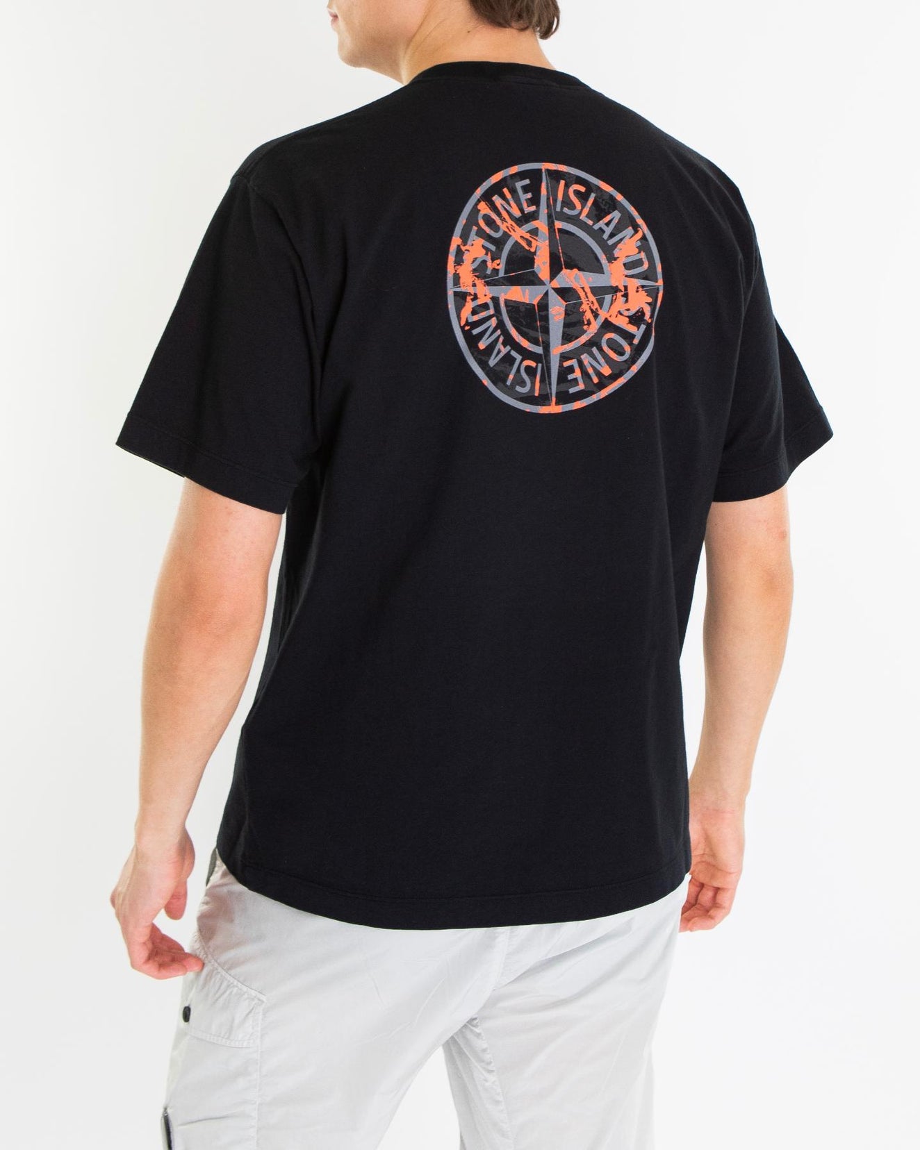 Heren Compass Logo T-Shirt Zwart