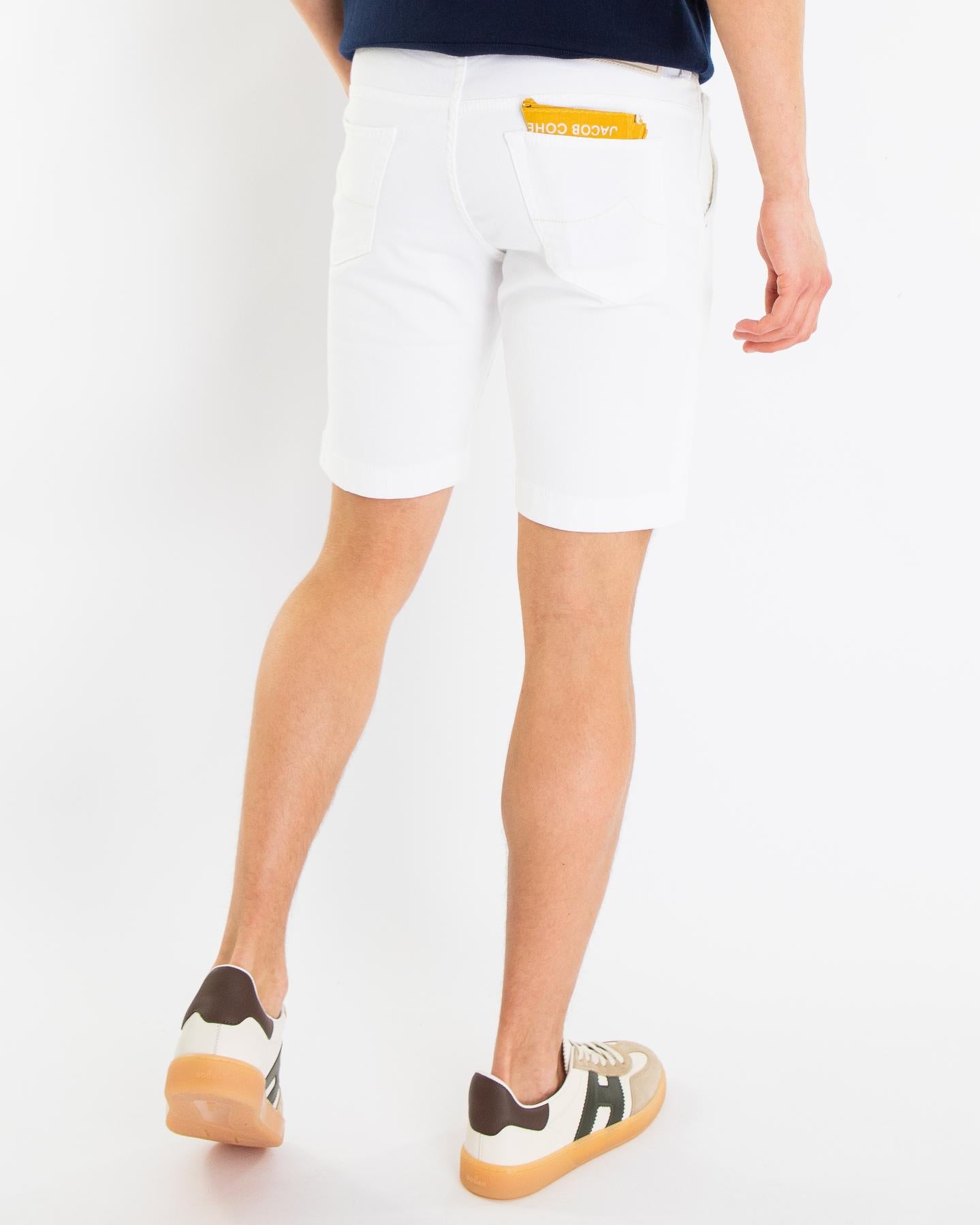Heren Bermuda Slim Fit Lou Wit