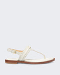 Michael Kors Women's Mandy Thong Sandal Cream