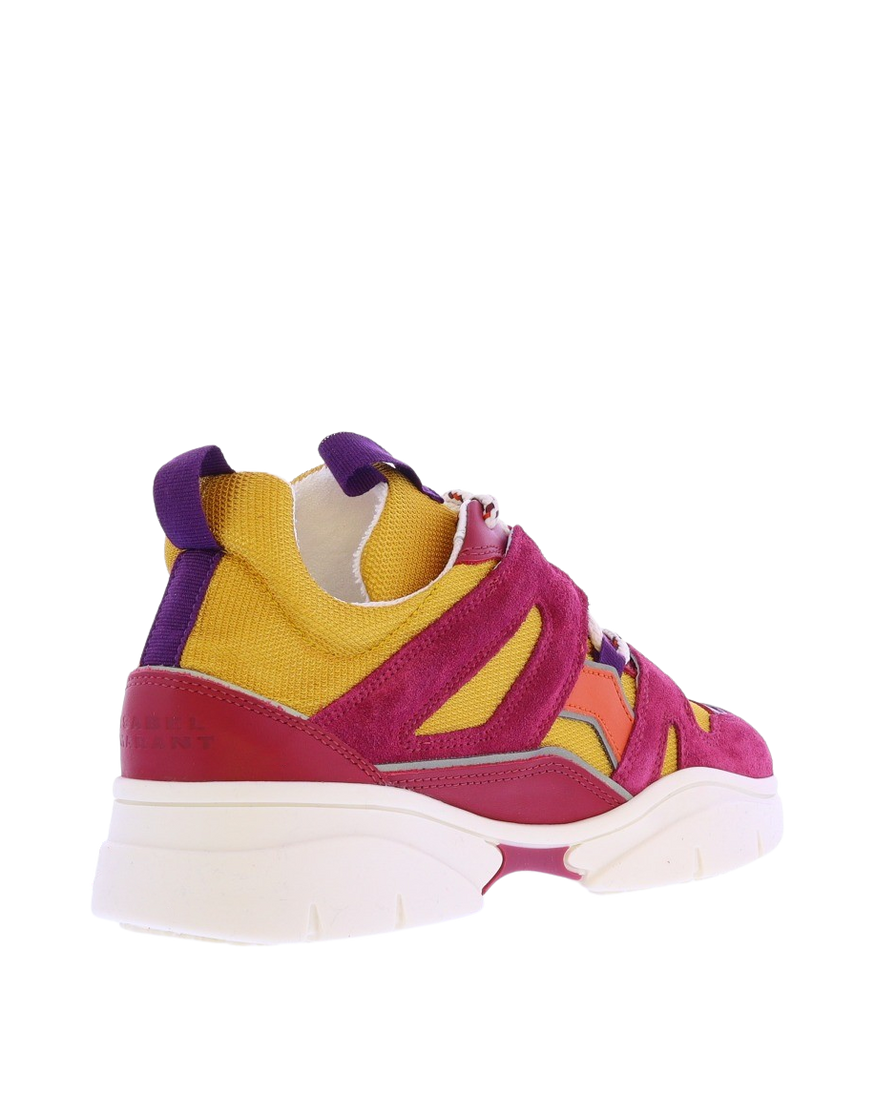 Isabel Marant Dames Kindsay Sneaker Roze/Oranje – foto 3
