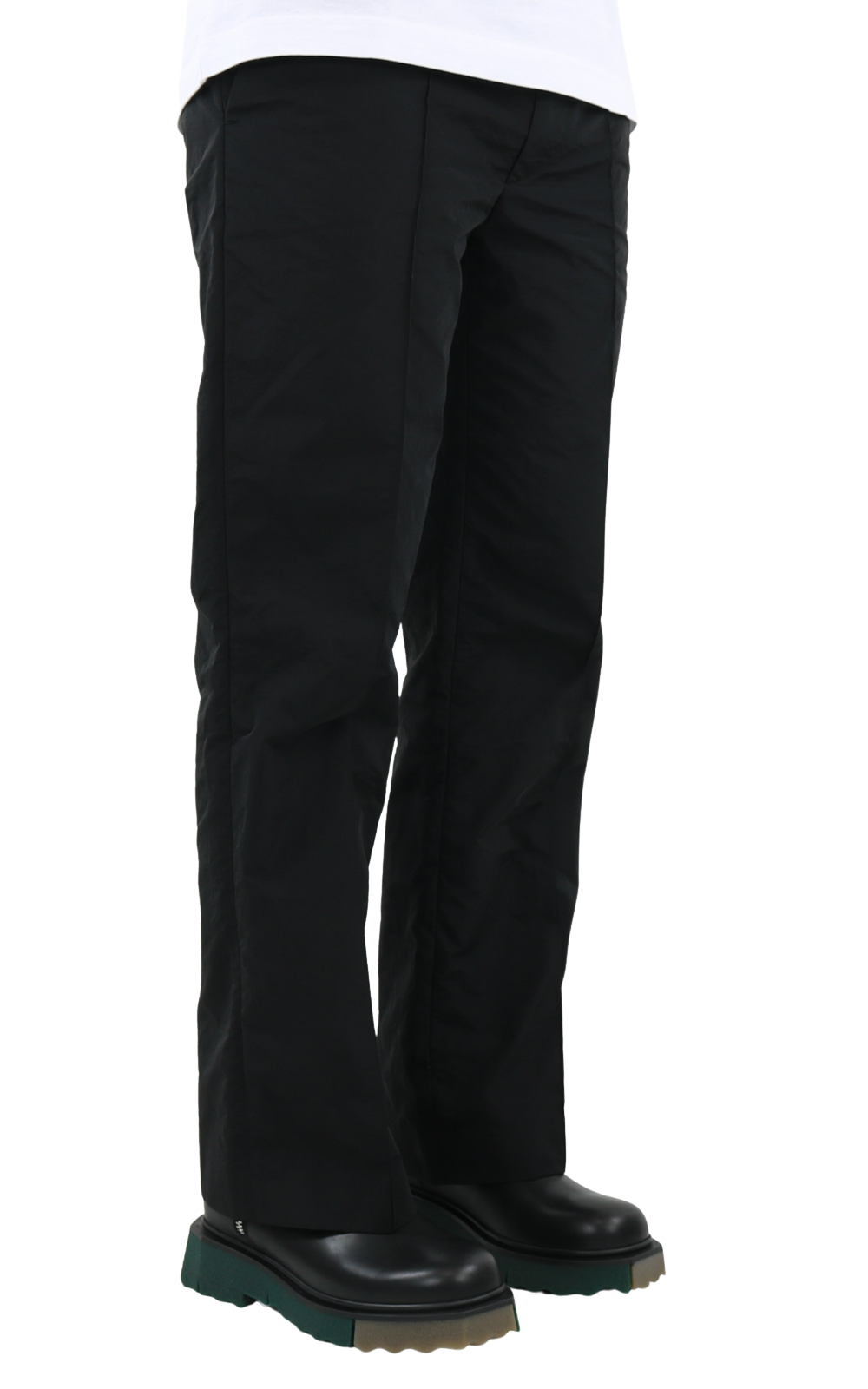 Men Nylon Track Pants Jet Black