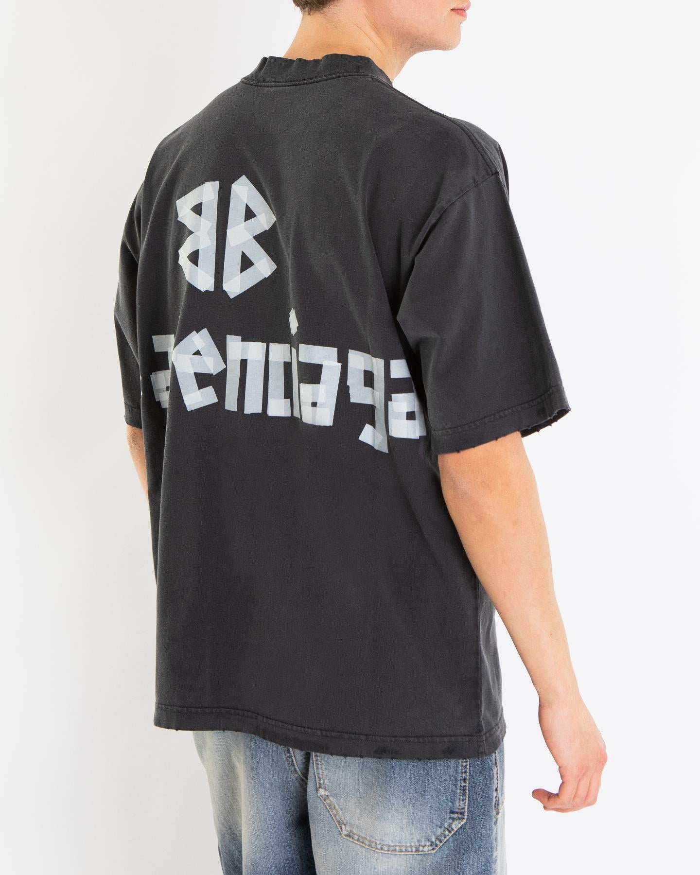 Heren Medium Fit T-Shirt Zwart