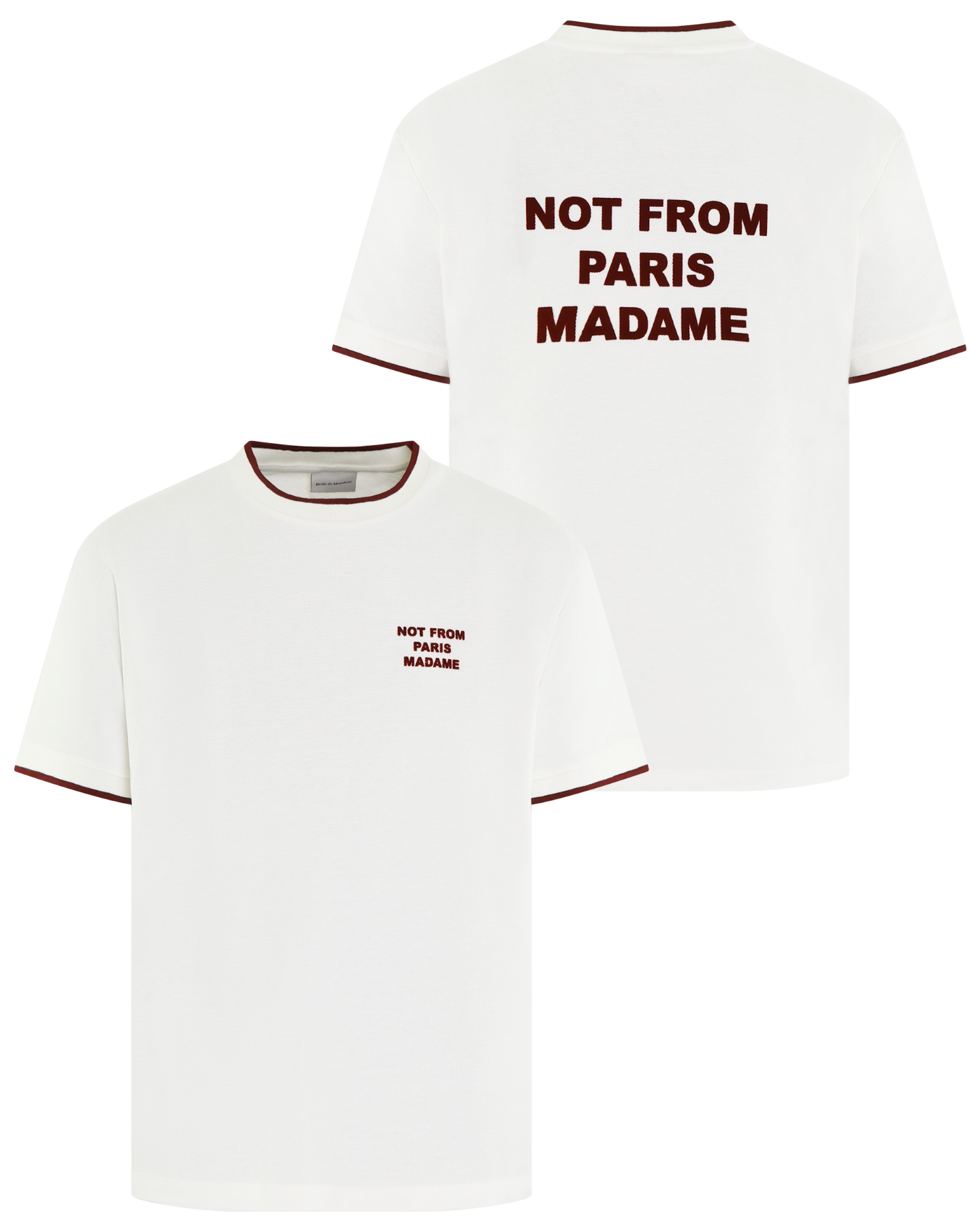 Heren Le T-Shirt Slogan Piqué