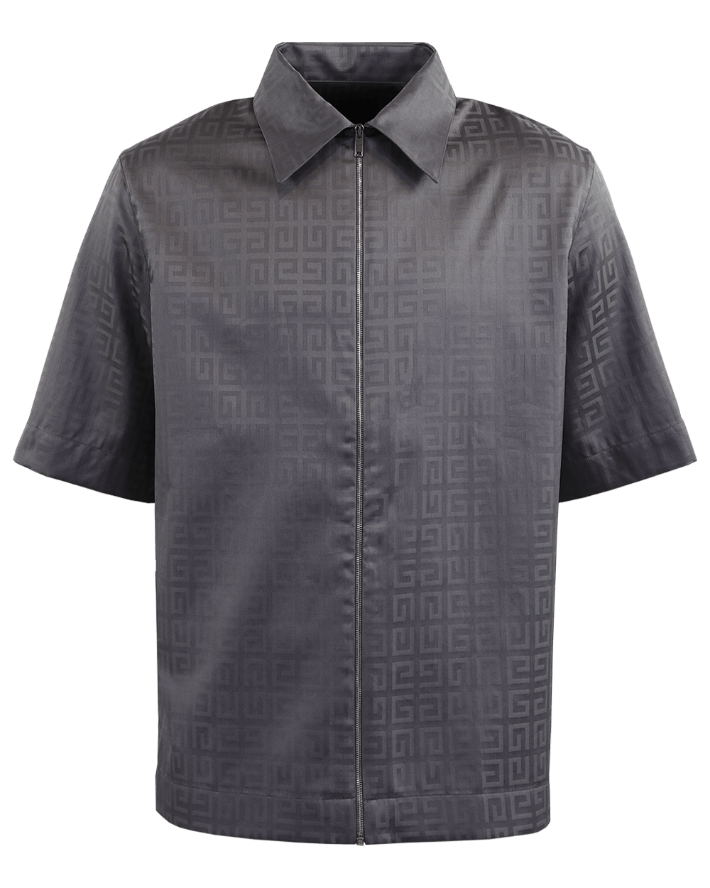 Men Boxy Fit Zipped 4G Gray