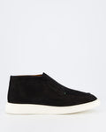 Atelier Verdi Men's Enzo Nubuck Mid Loafer Black — huidige kleur