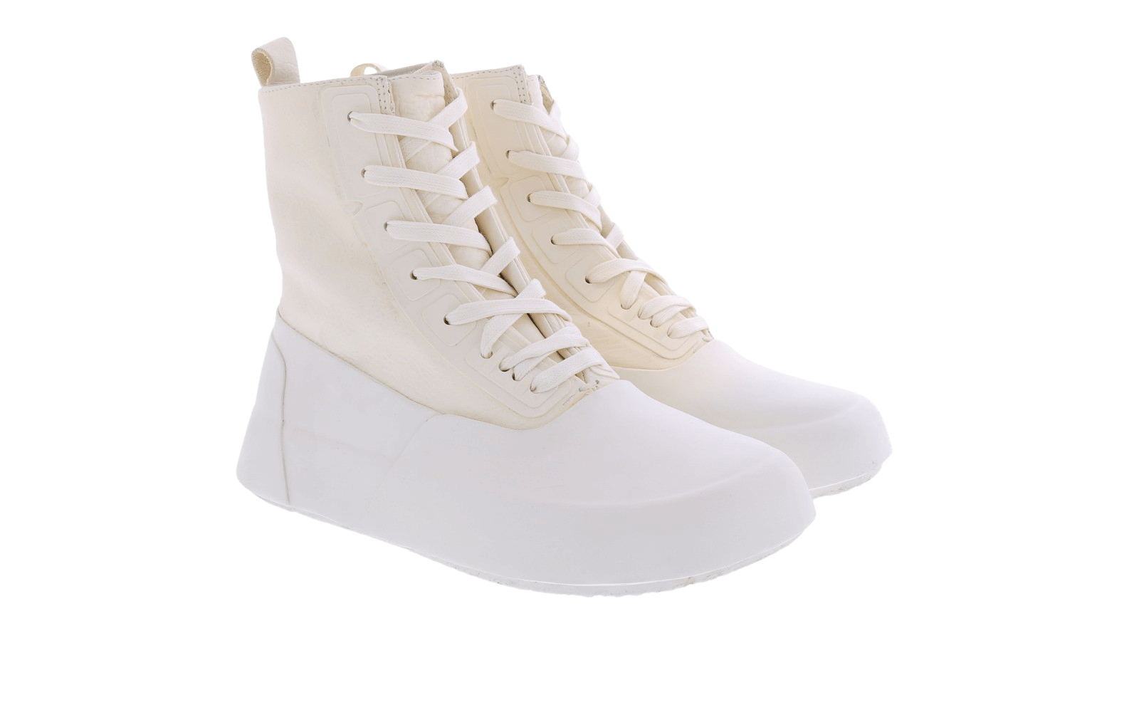 Men Leather Mix Hi-Top Sneaker Off