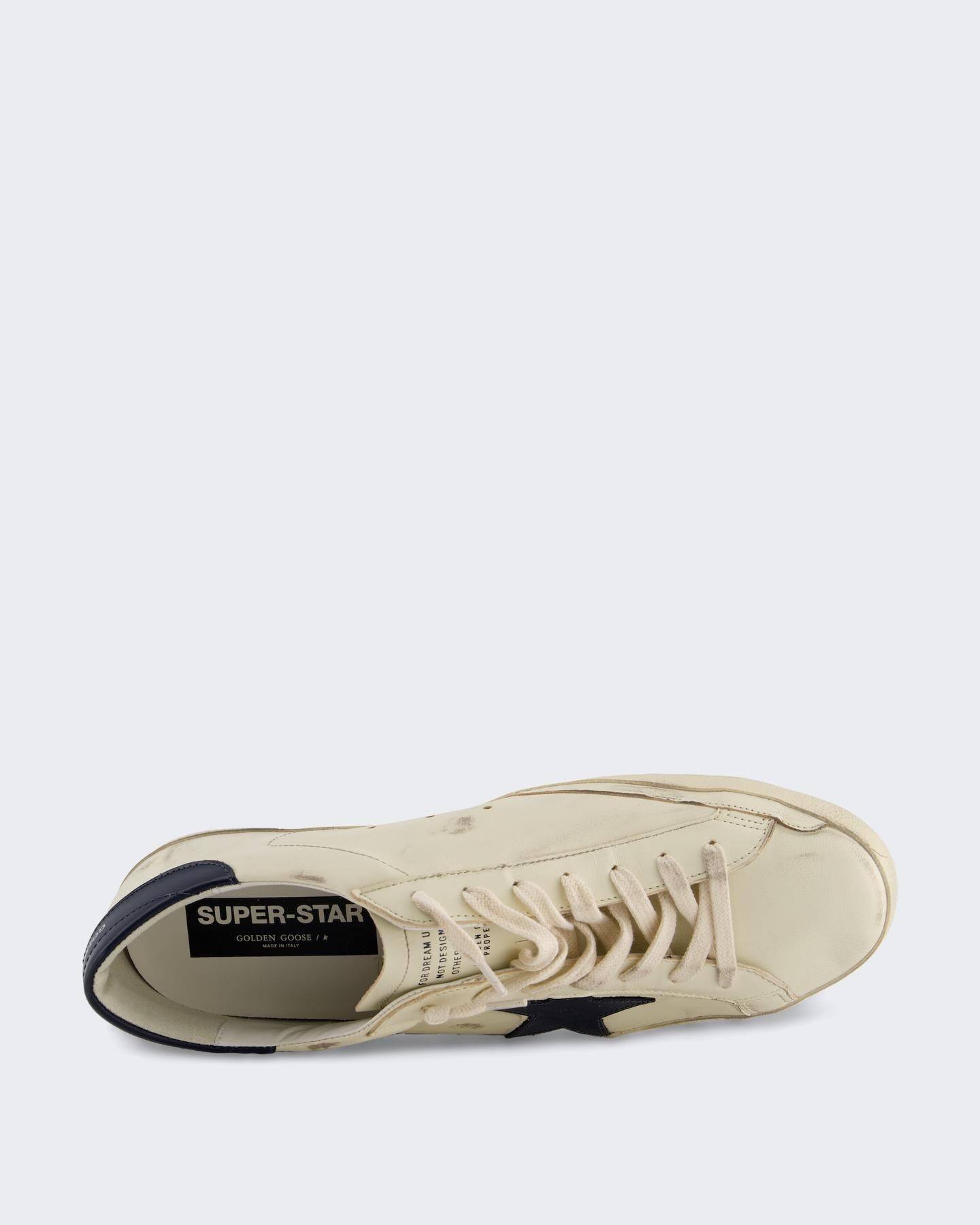 Golden Goose Heren Super-Star Sneaker Wit/Blauw