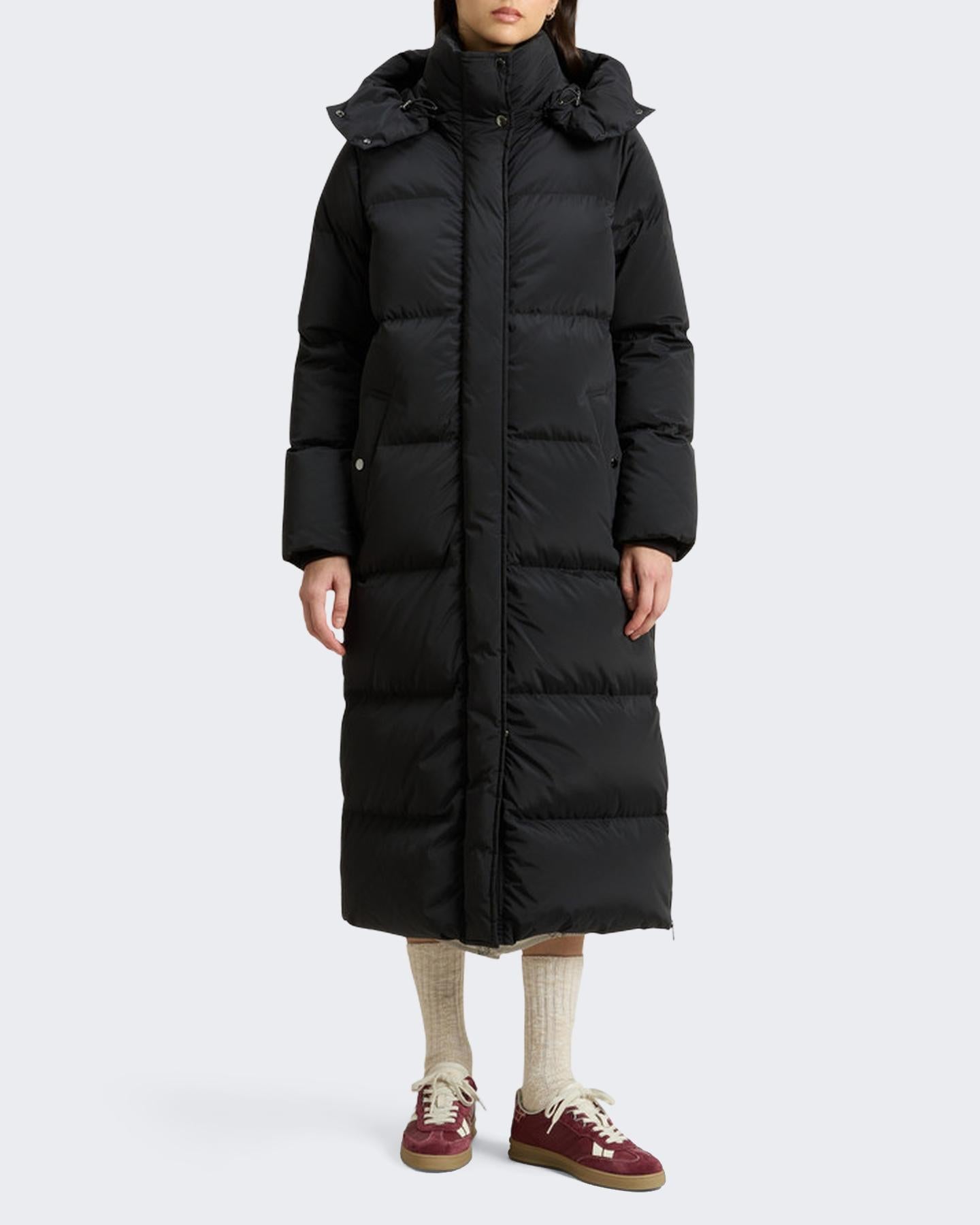 Dames Kelly Long Parka Zwart