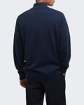 Barbour Men's Lingwood HalfZip Sweater Blue — huidige kleur