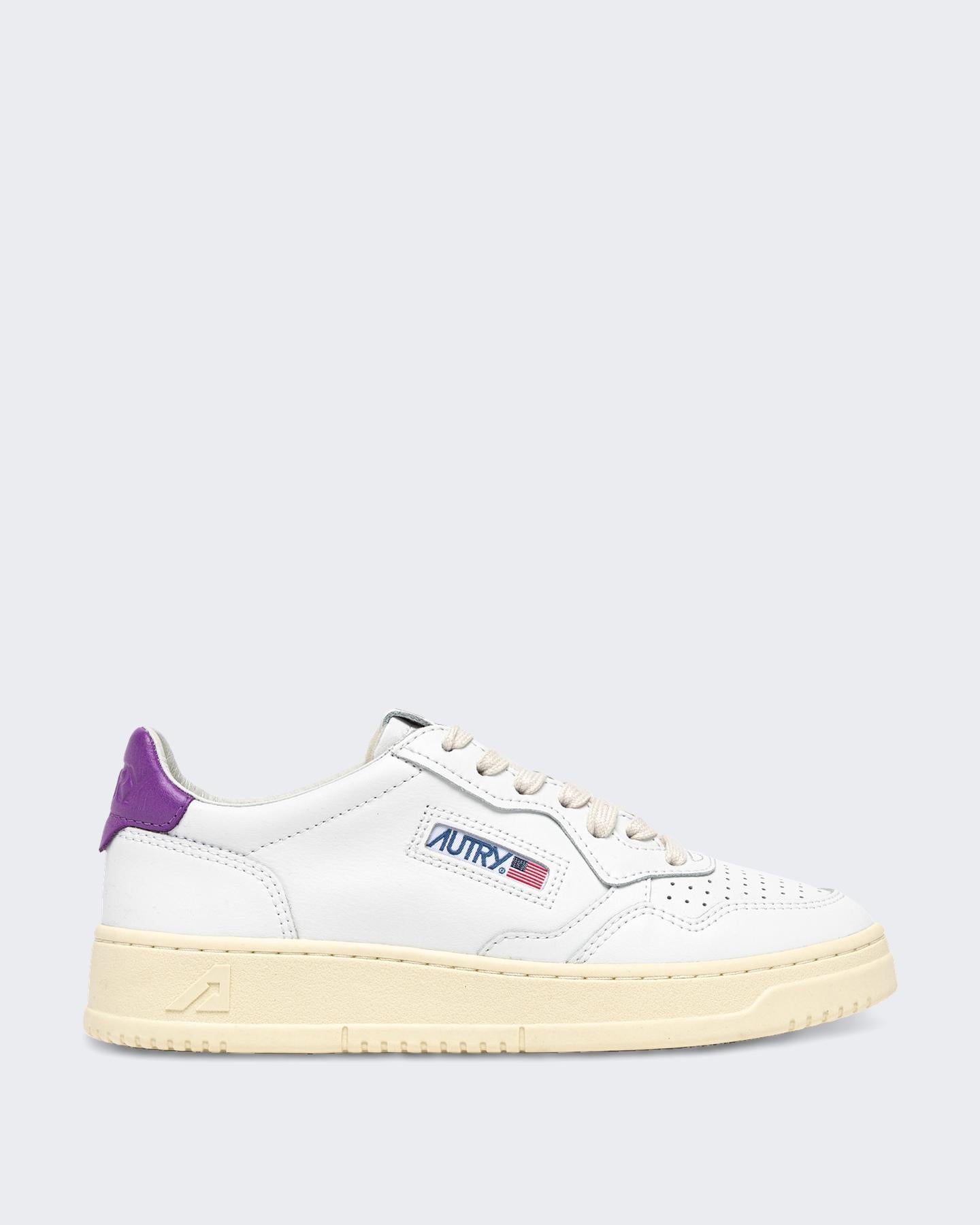 Dames Medalist Low Sneaker Wit/Paars