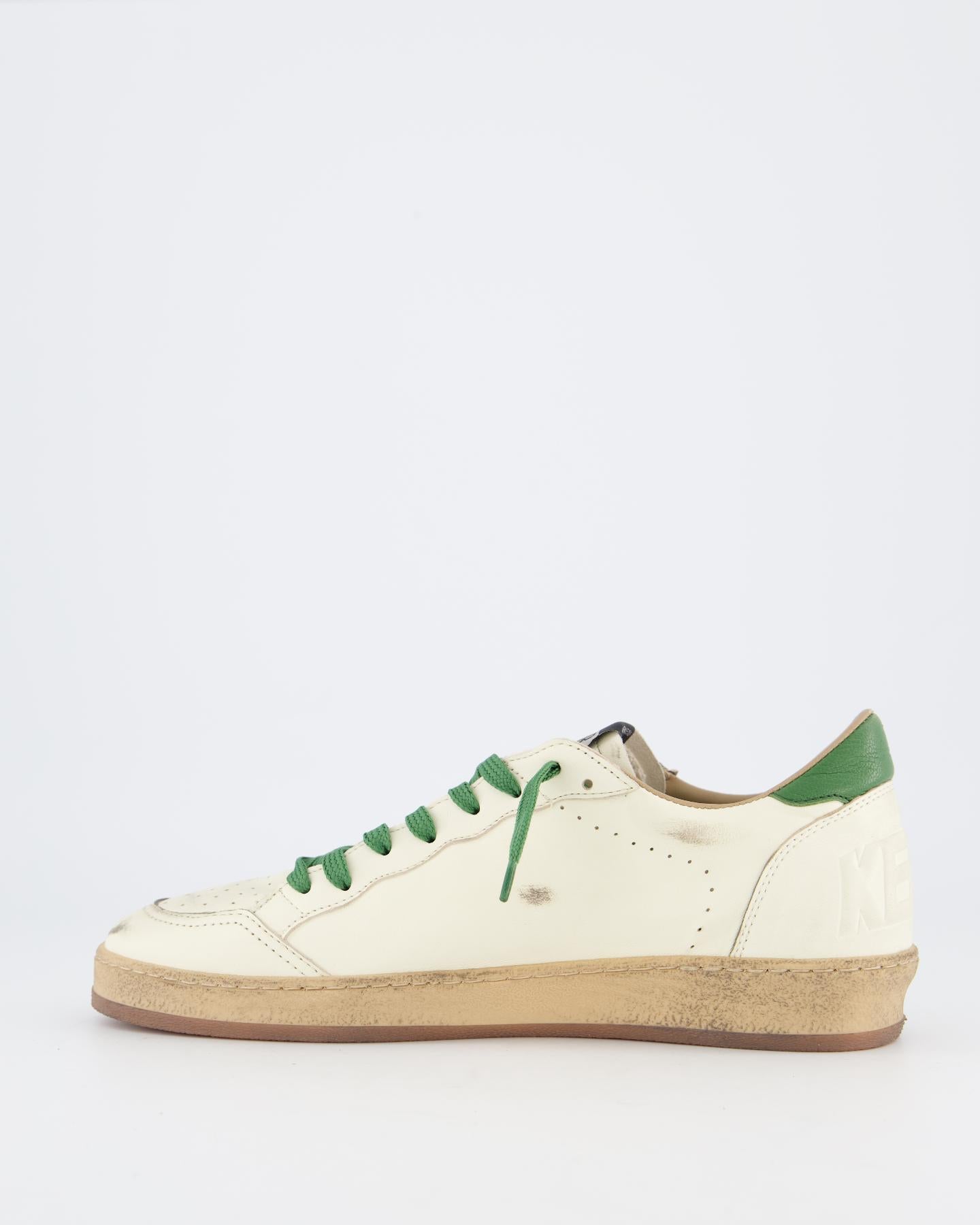 Heren Ball Star Sneaker Wit/Groen
