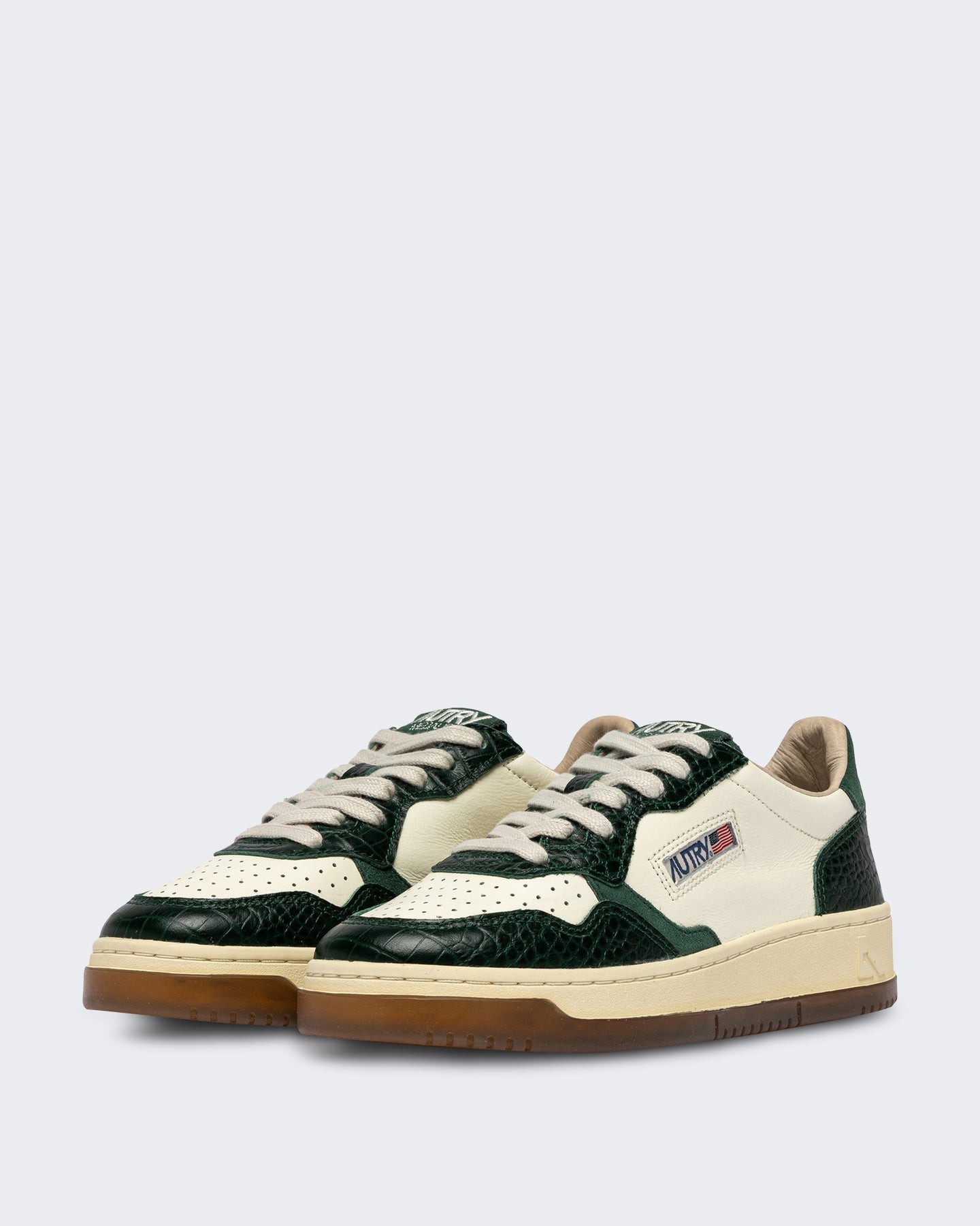 Autry Dames Medalist Low sneakers leer print Groen - Eleganza.nl