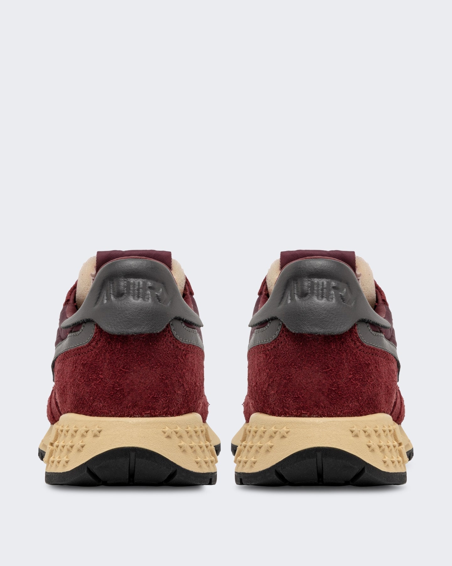 Autry Dames Reelwind Low sneakers suède met netdetail Rood - Eleganza.nl