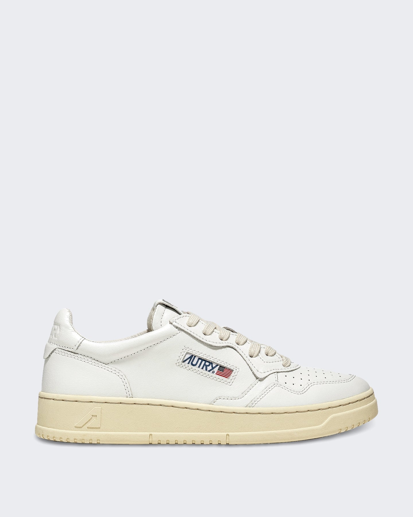 Autry Heren Aulm-Ll15-Medalist Low Man Leat/Leat Wht/Wht Wit - Eleganza.nl