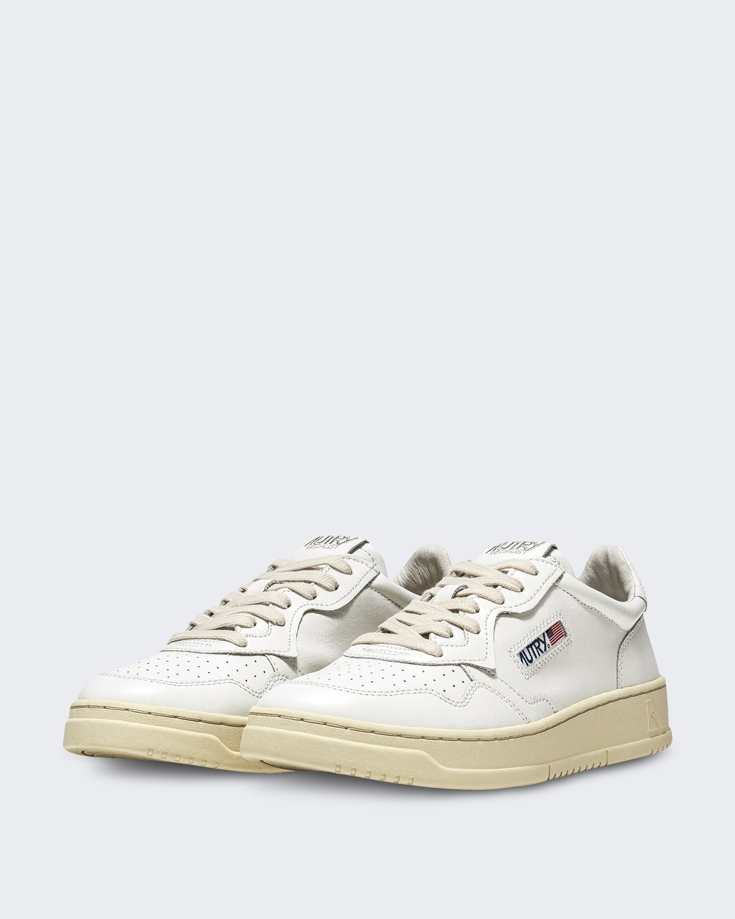 Autry Heren Aulm-Ll15-Medalist Low Man Leat/Leat Wht/Wht Wit - Eleganza.nl