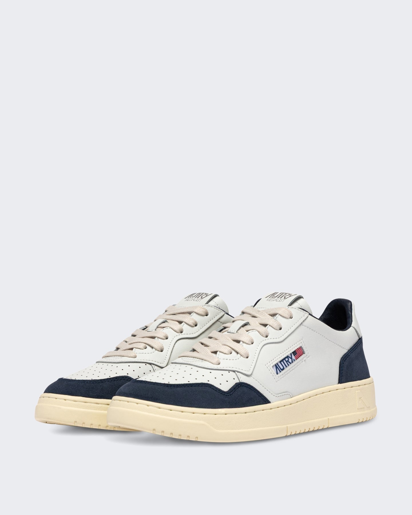 Autry Heren Medalist Low sneaker wit denim - Eleganza.nl