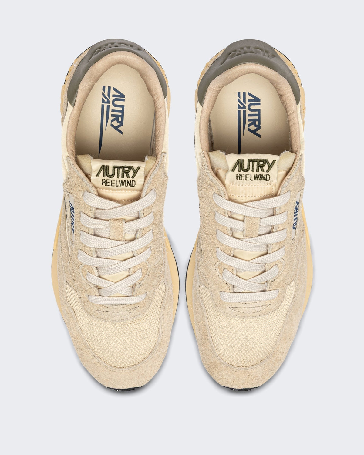 Autry Heren Reelwind Low sneaker van suède Beige - Eleganza.nl