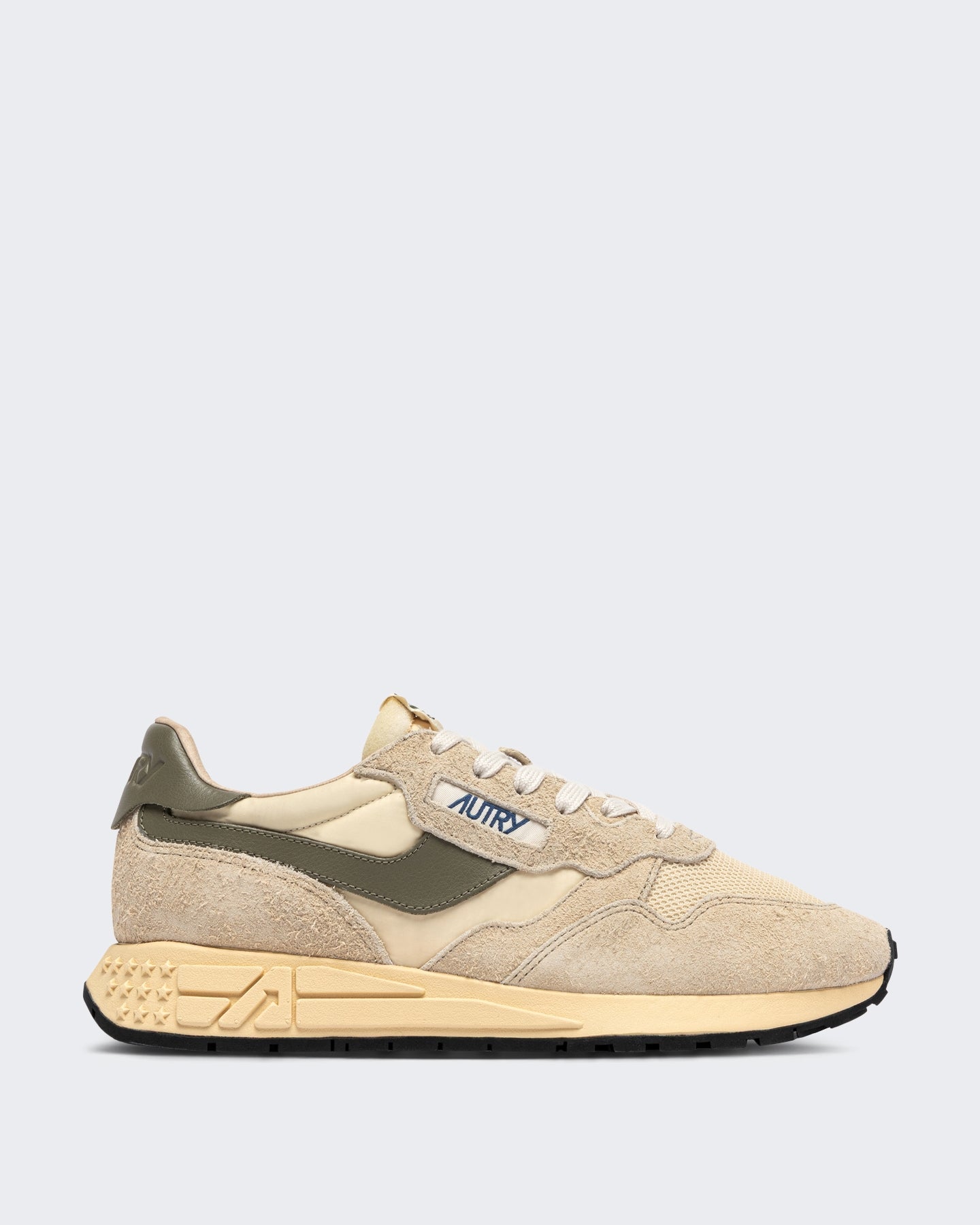 Autry Heren Reelwind Low sneaker van suède Beige - Eleganza.nl