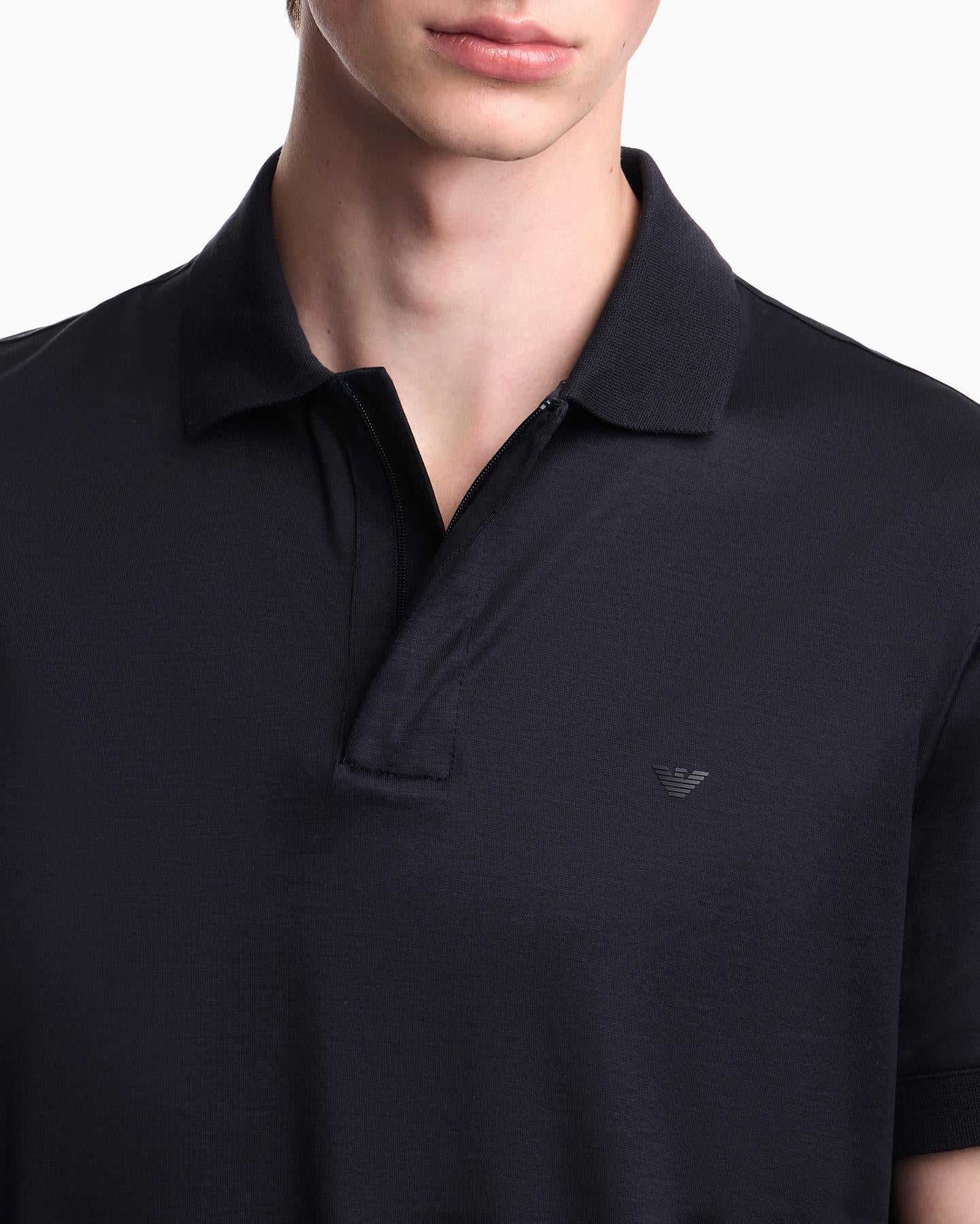 Emporio Armani Heren Jersey Polo Blauw
