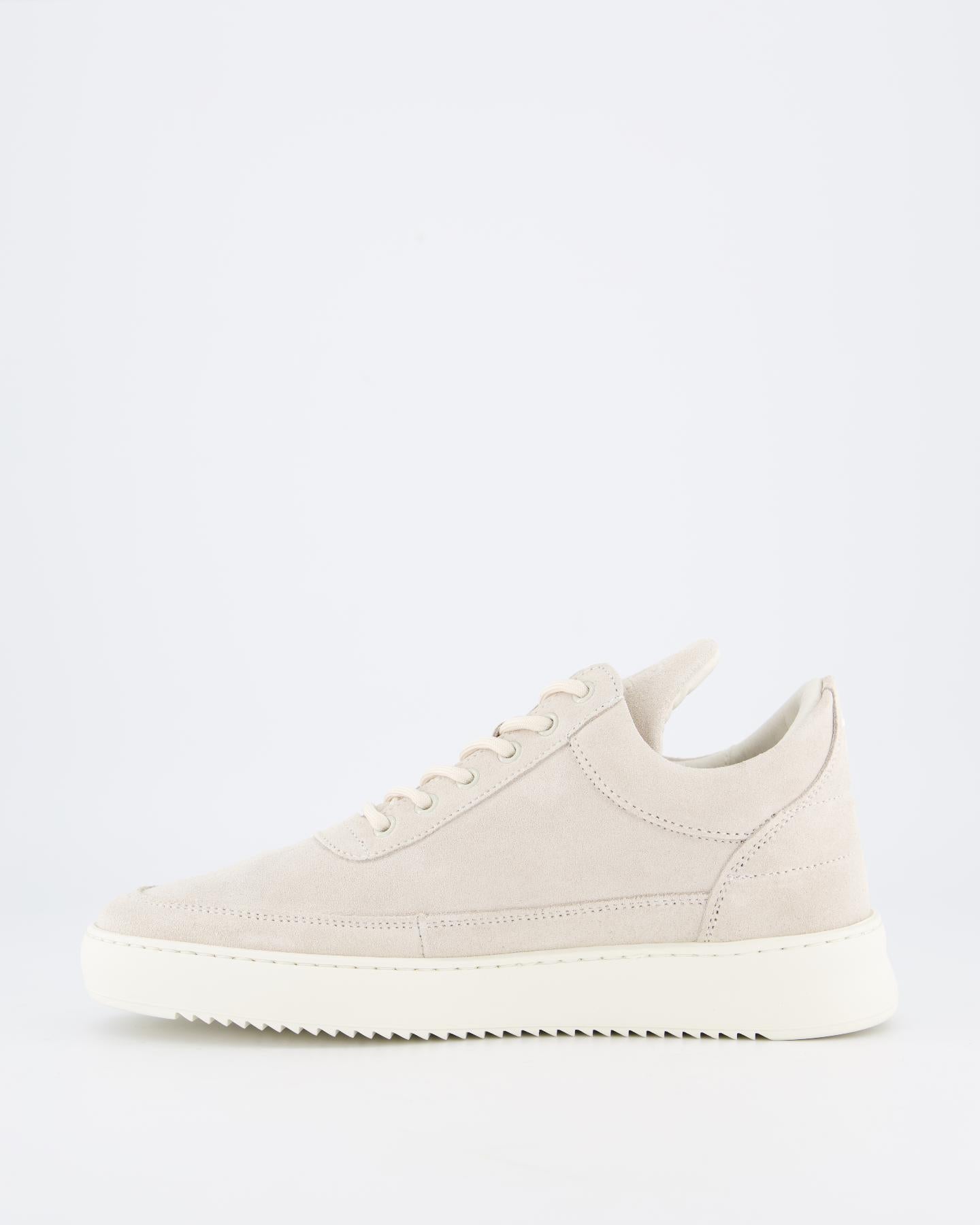 Heren Low Top Suede Organic Wit