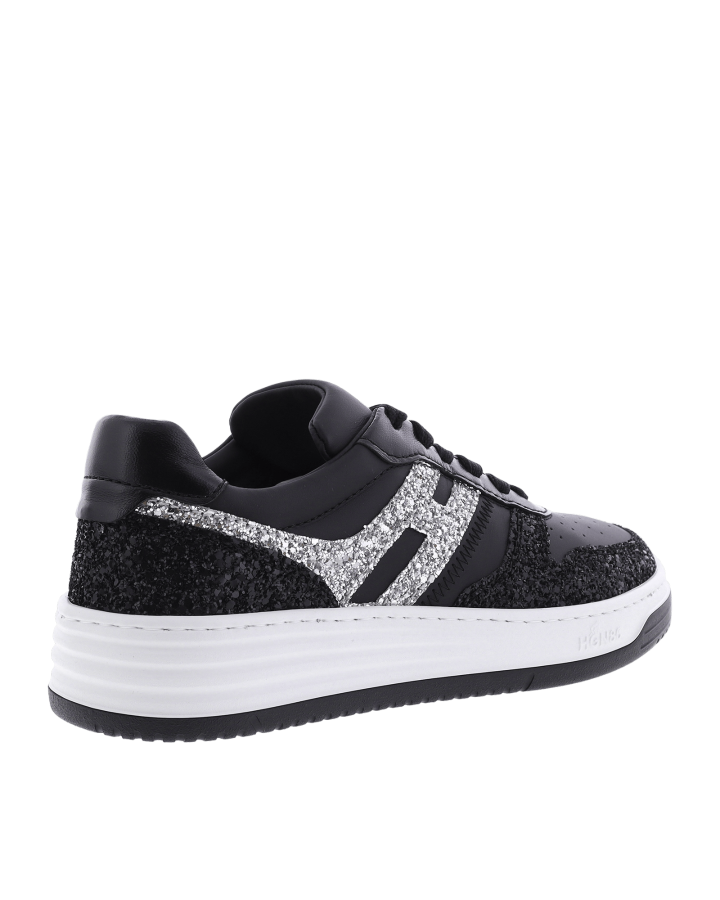Glitter sneakers zwart sale