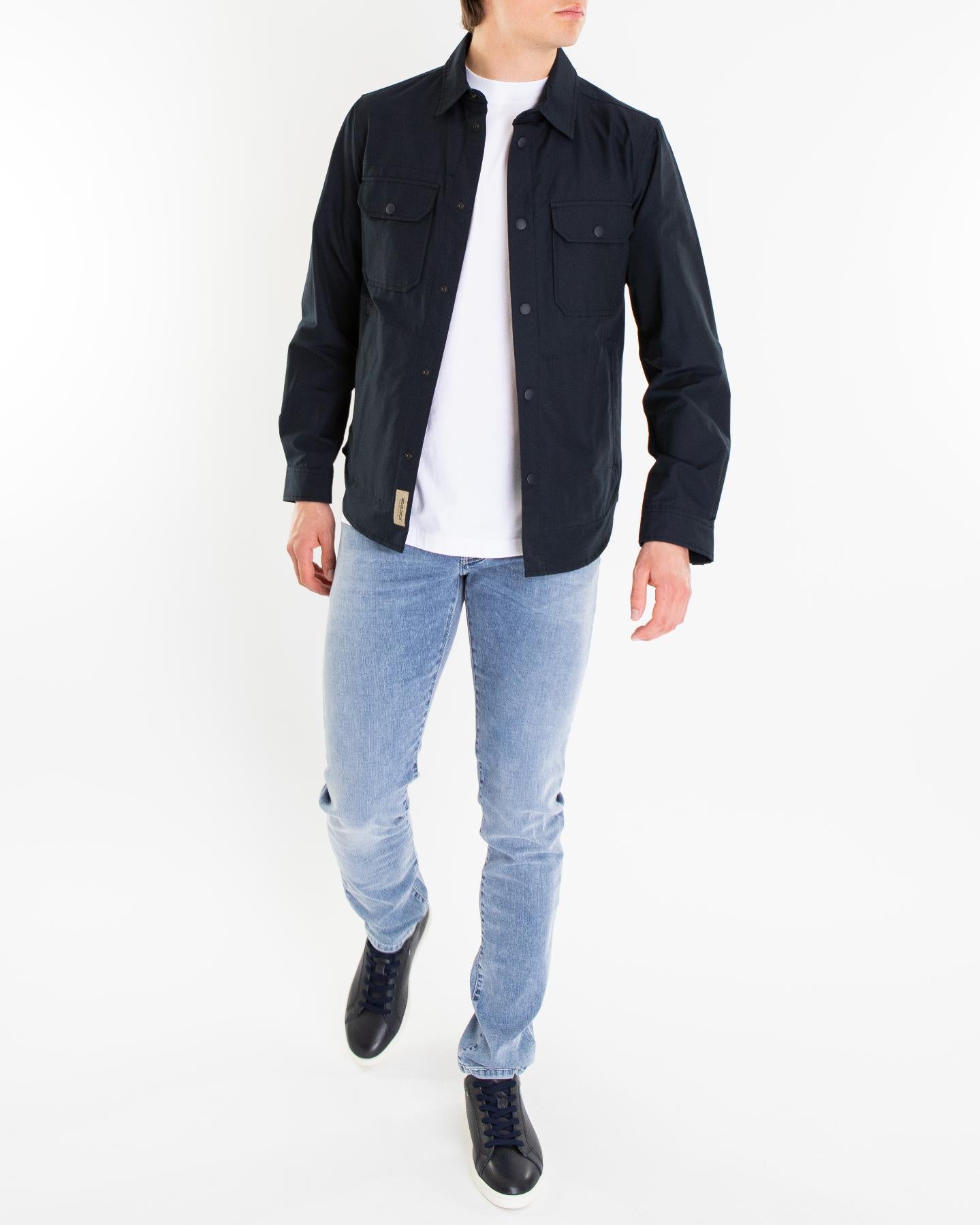 Heren Light Ramar Overshirt Blauw