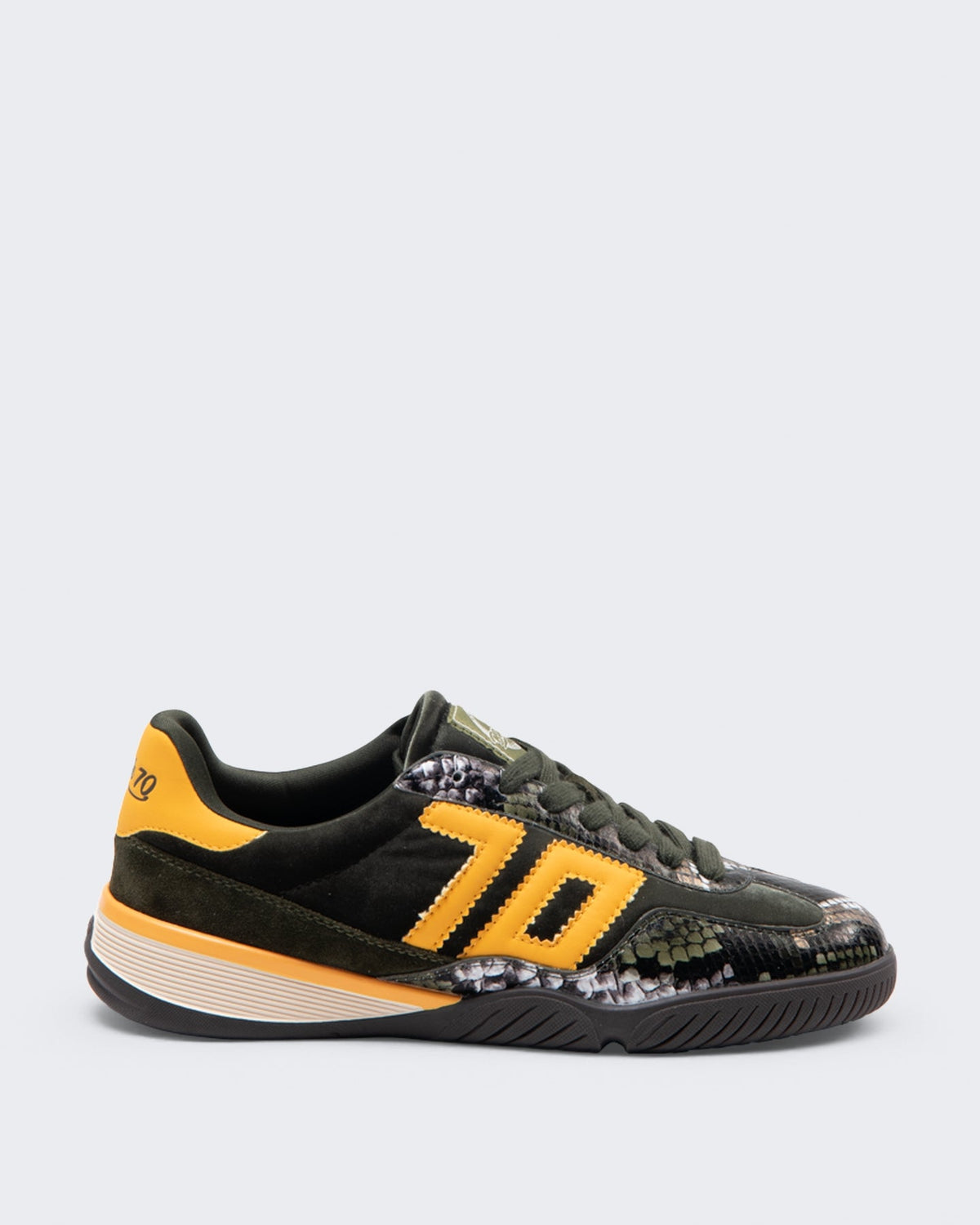 Back 70 Dames Fireball sneaker fluweel Groen - Eleganza.nl