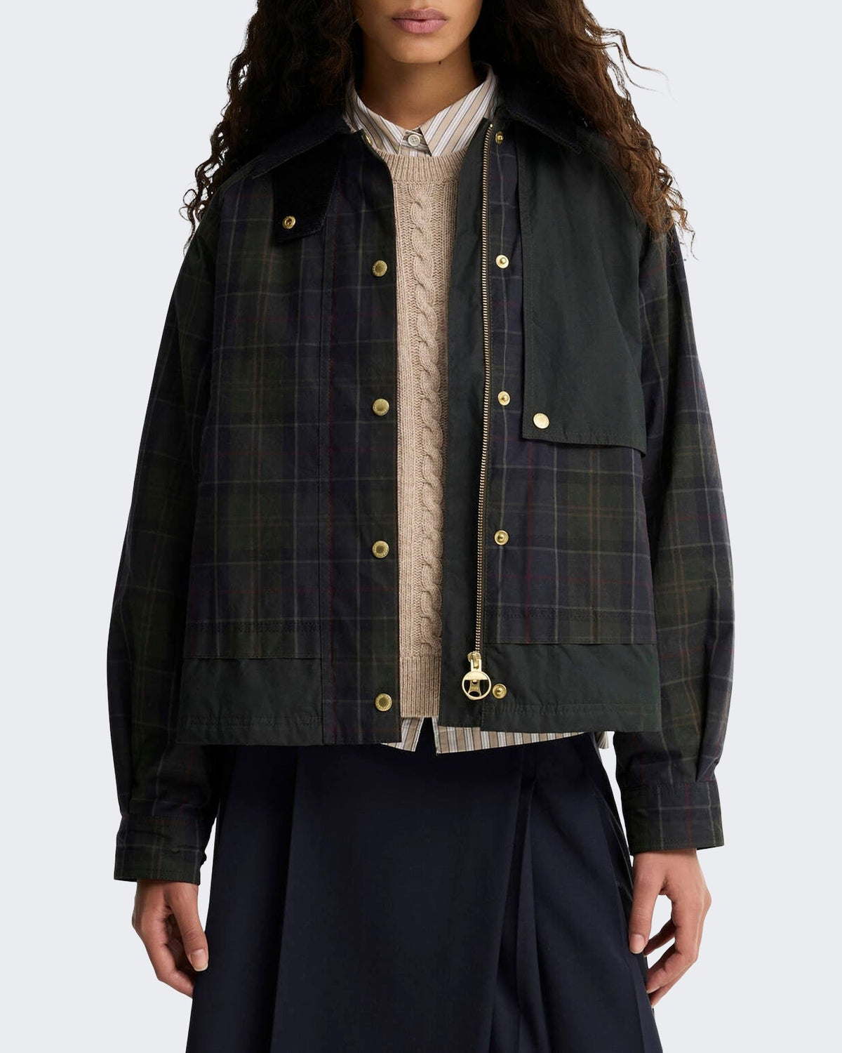 Barbour Dames Truro casual jack Groen - Eleganza.nl