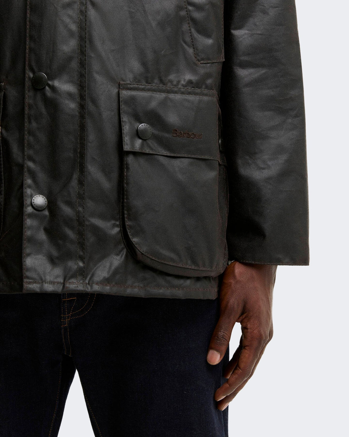 Barbour Heren Bedale gewaxte jack Bruin - Eleganza.nl