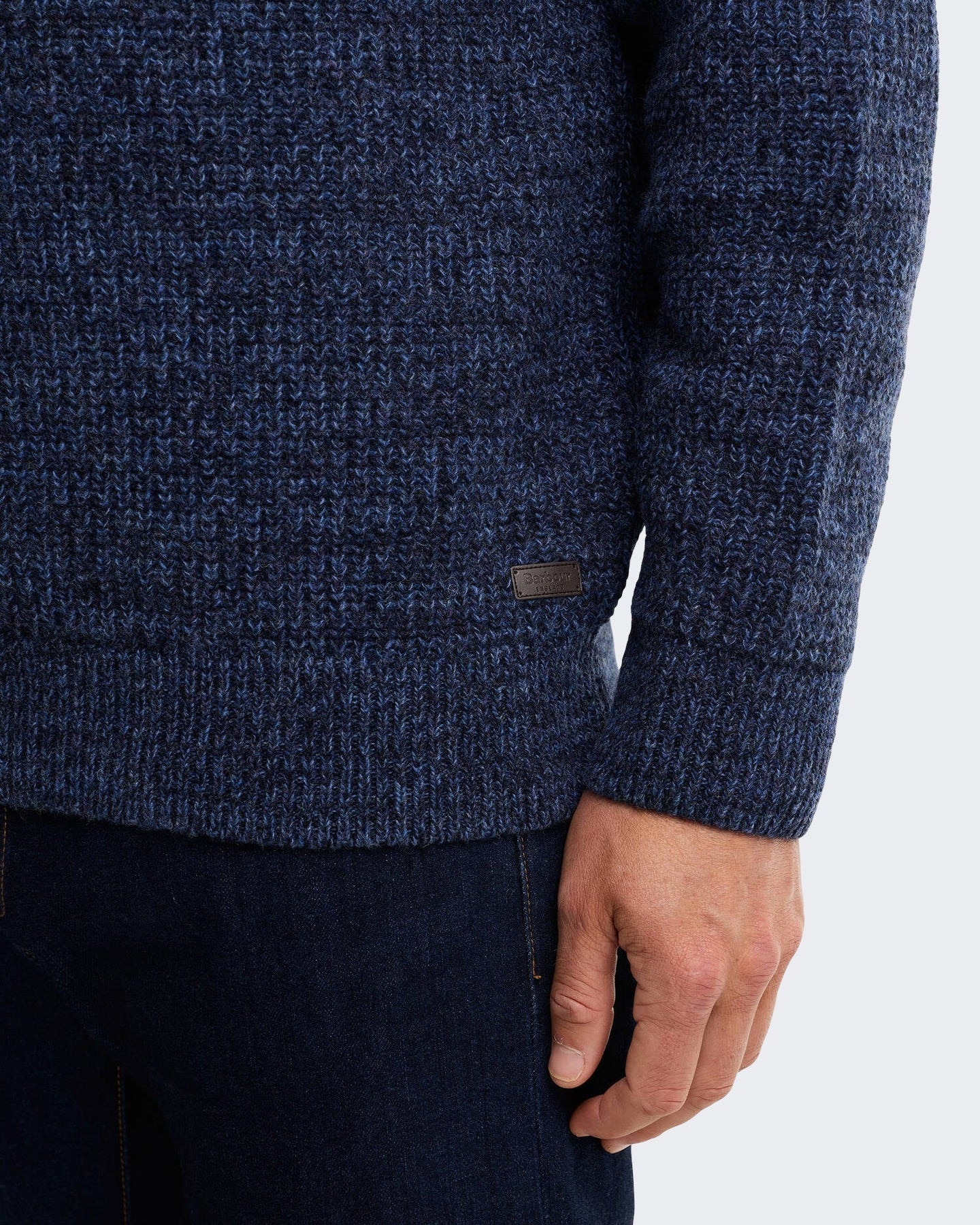 Barbour Heren Horseford trui met ronde hals Blauw - Eleganza.nl