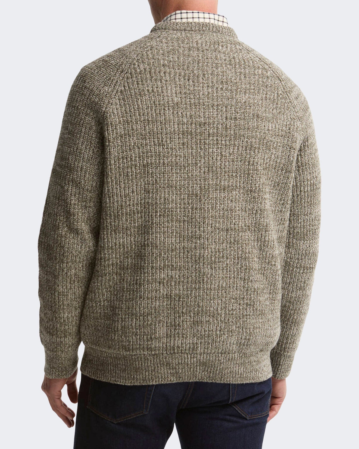 Barbour Heren Horseford trui met ronde hals Groen - Eleganza.nl