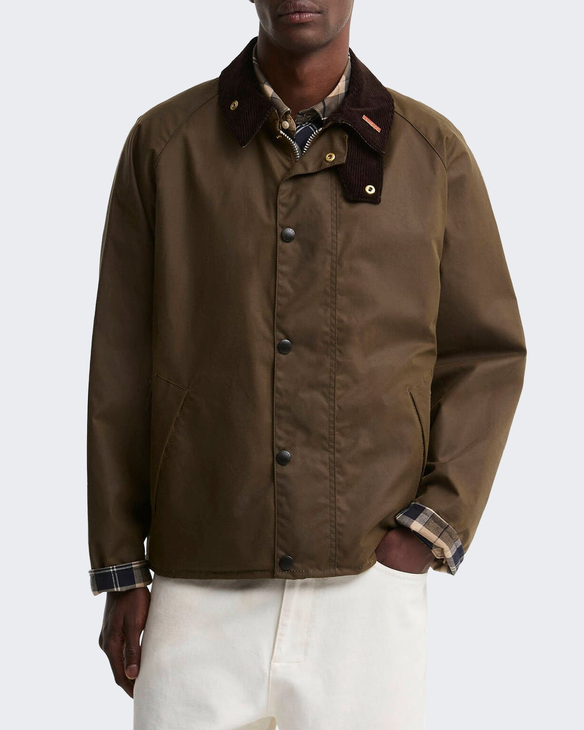 Barbour Heren Transport gewaxte Bruin - Eleganza.nl