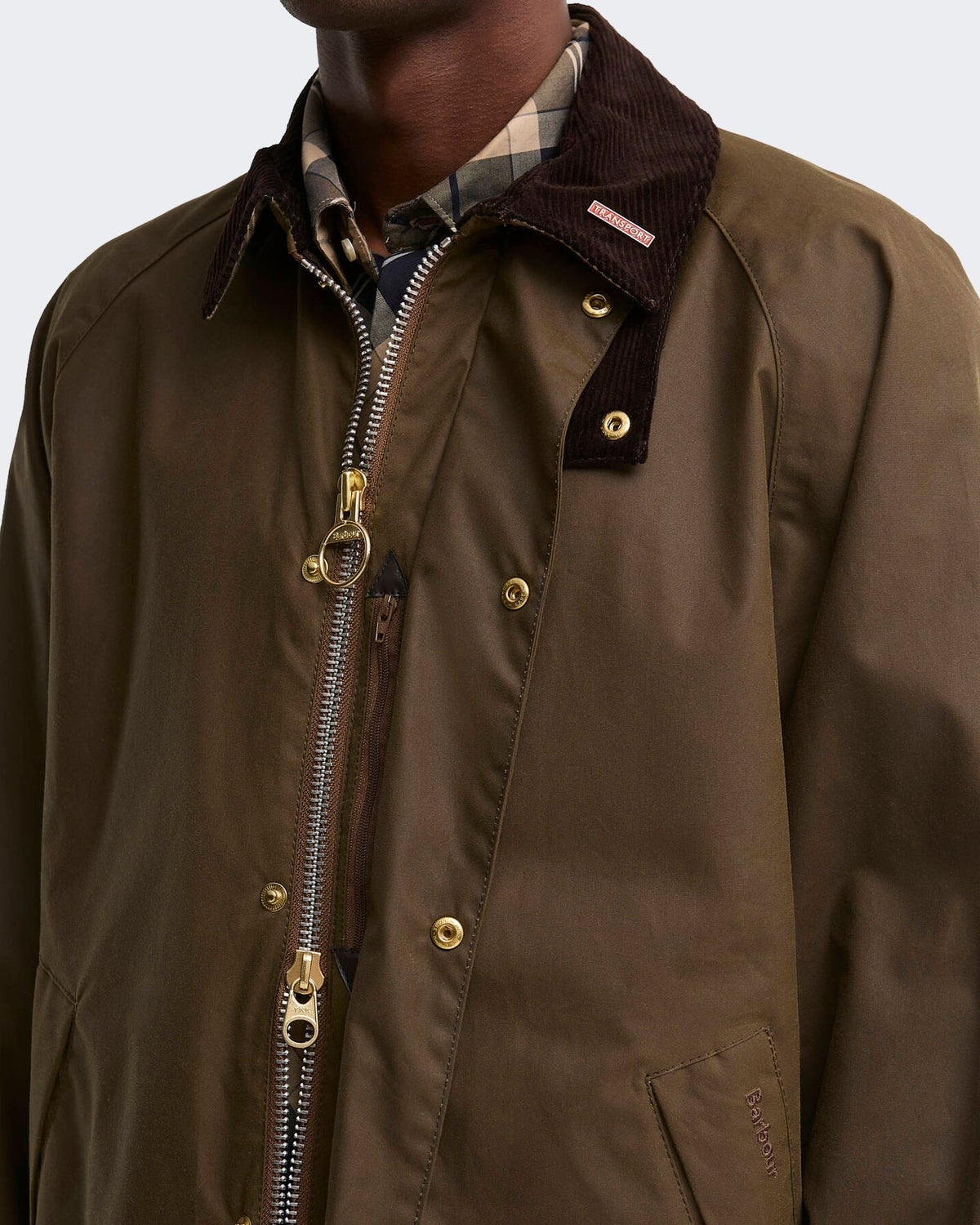 Barbour Heren Transport gewaxte Bruin - Eleganza.nl