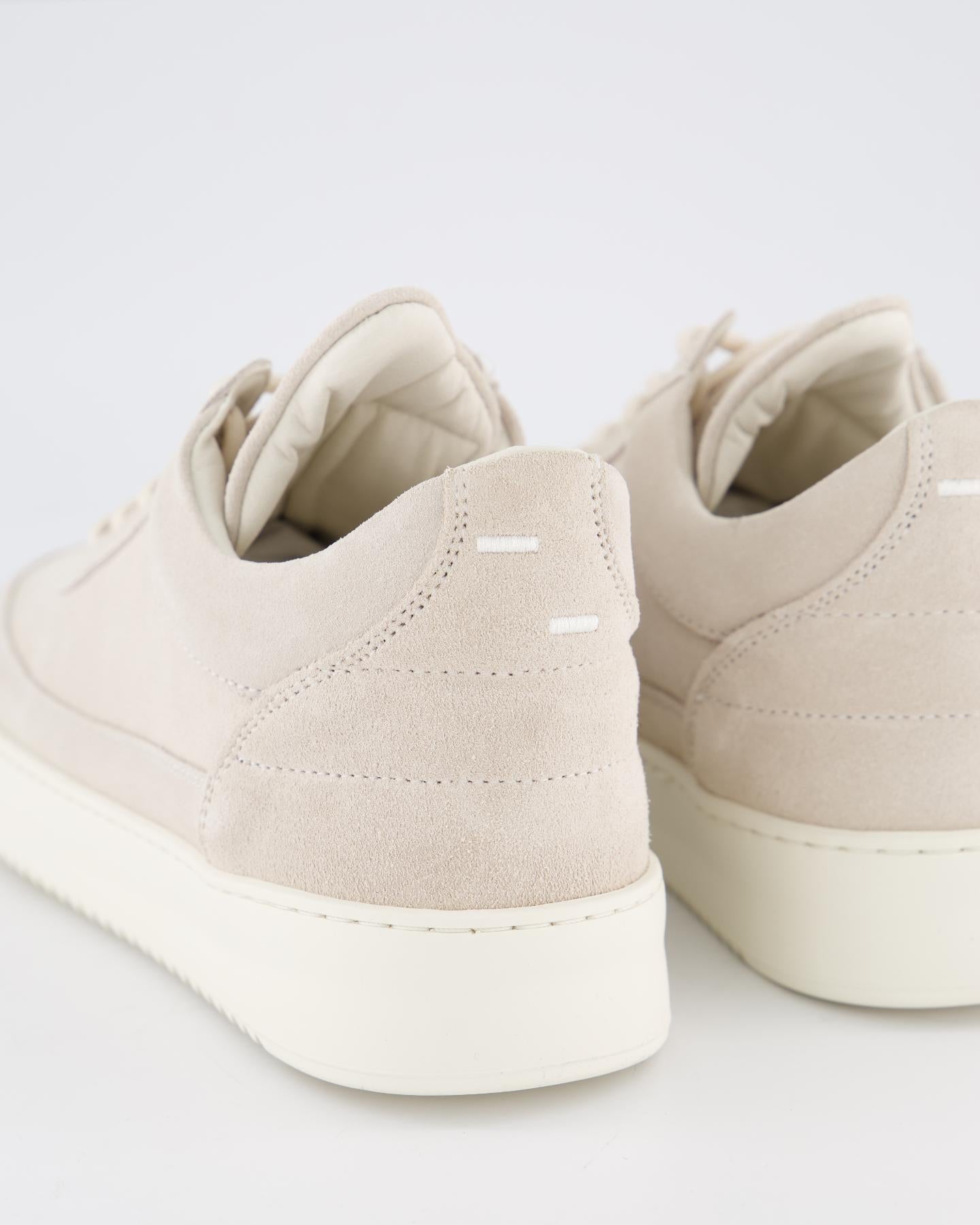 Heren Low Top Suede Organic Wit