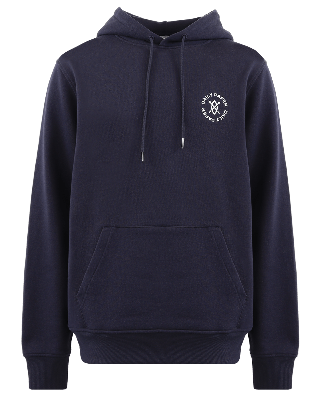 Men Circle Hoodie Blue