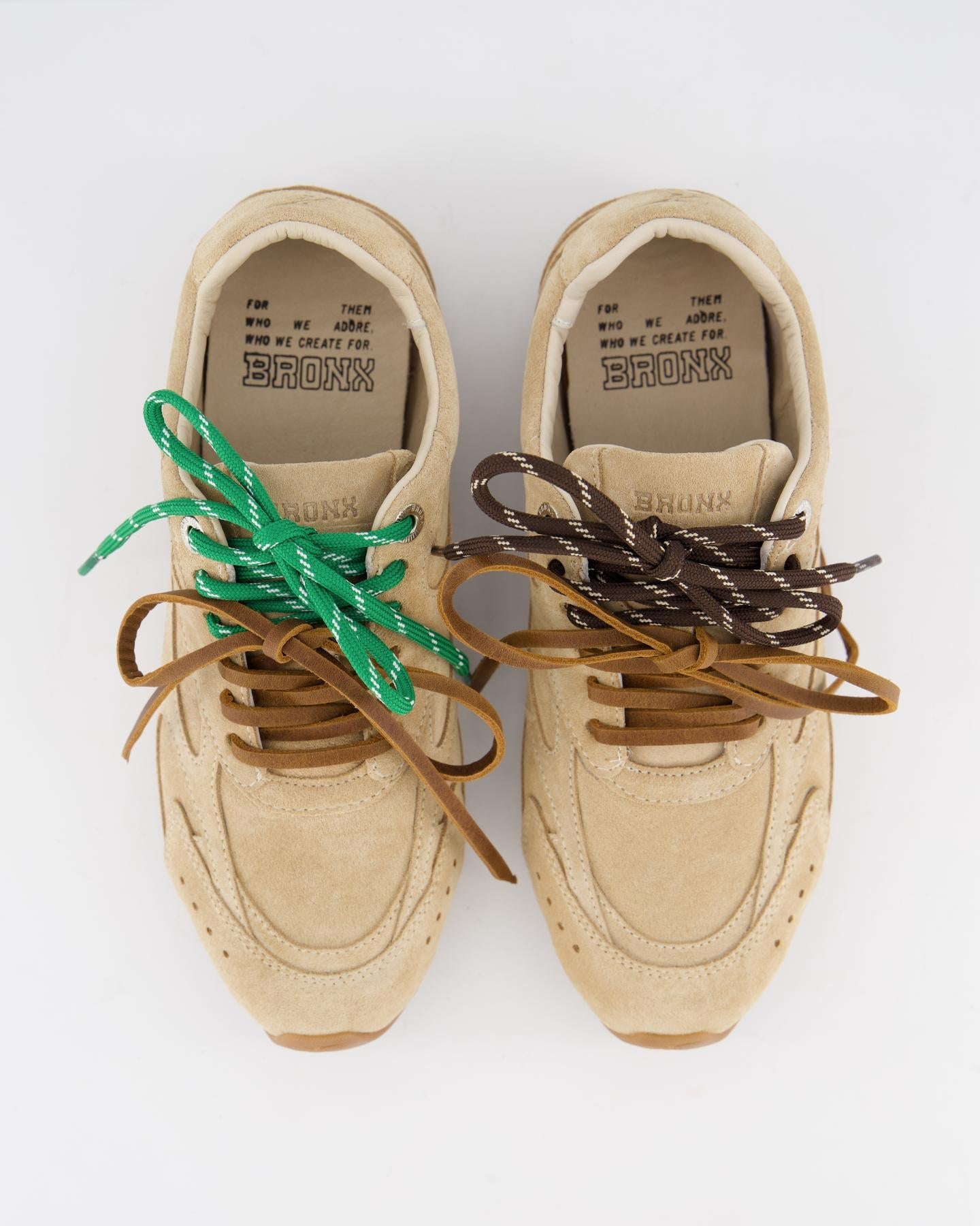 Bronx Dames Bronx MYR - AA Sneaker Beige - Eleganza.nl