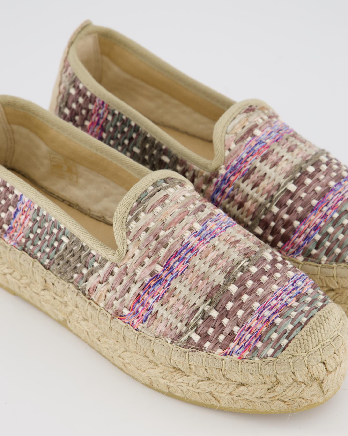 Gibaldi Dames Carmen Loafer Beige/Raffia – foto 5