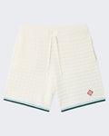 Casablanca Boucle Shorts White