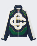 Casablanca CC Applique Colourblock Windbreaker Jacket White