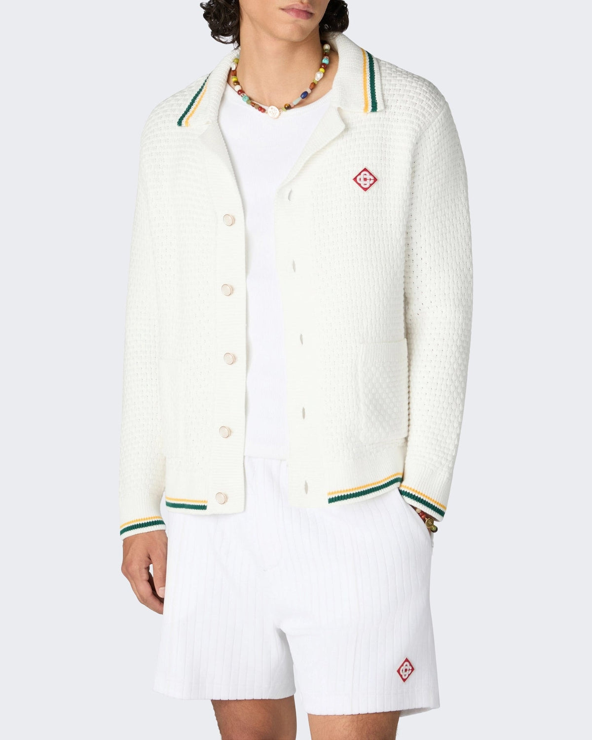 Casablanca Heren Crochet Top Rood - Eleganza.nl