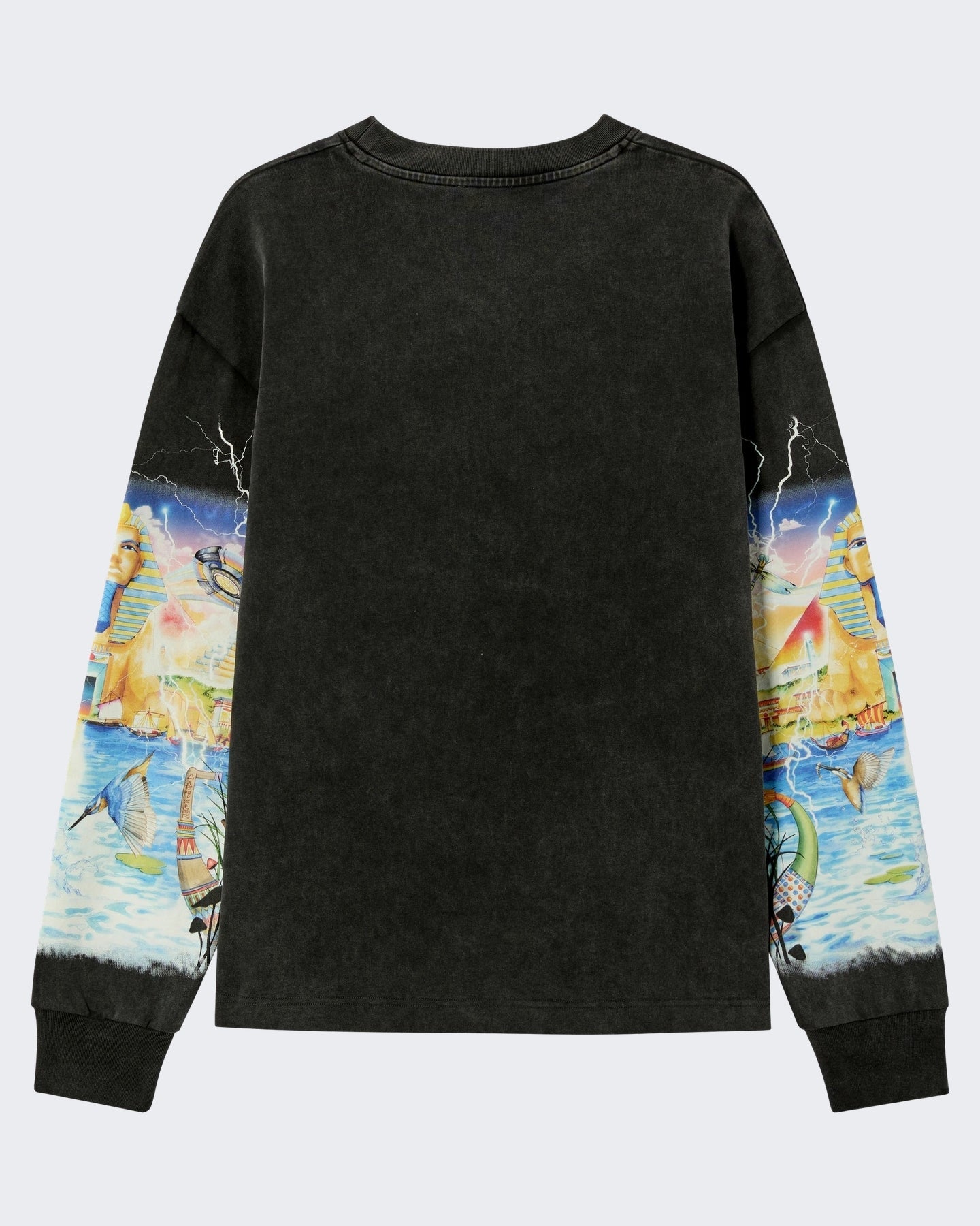 Casablanca Heren Long Sleeve Tee Egypt As It Zwart - Eleganza.nl