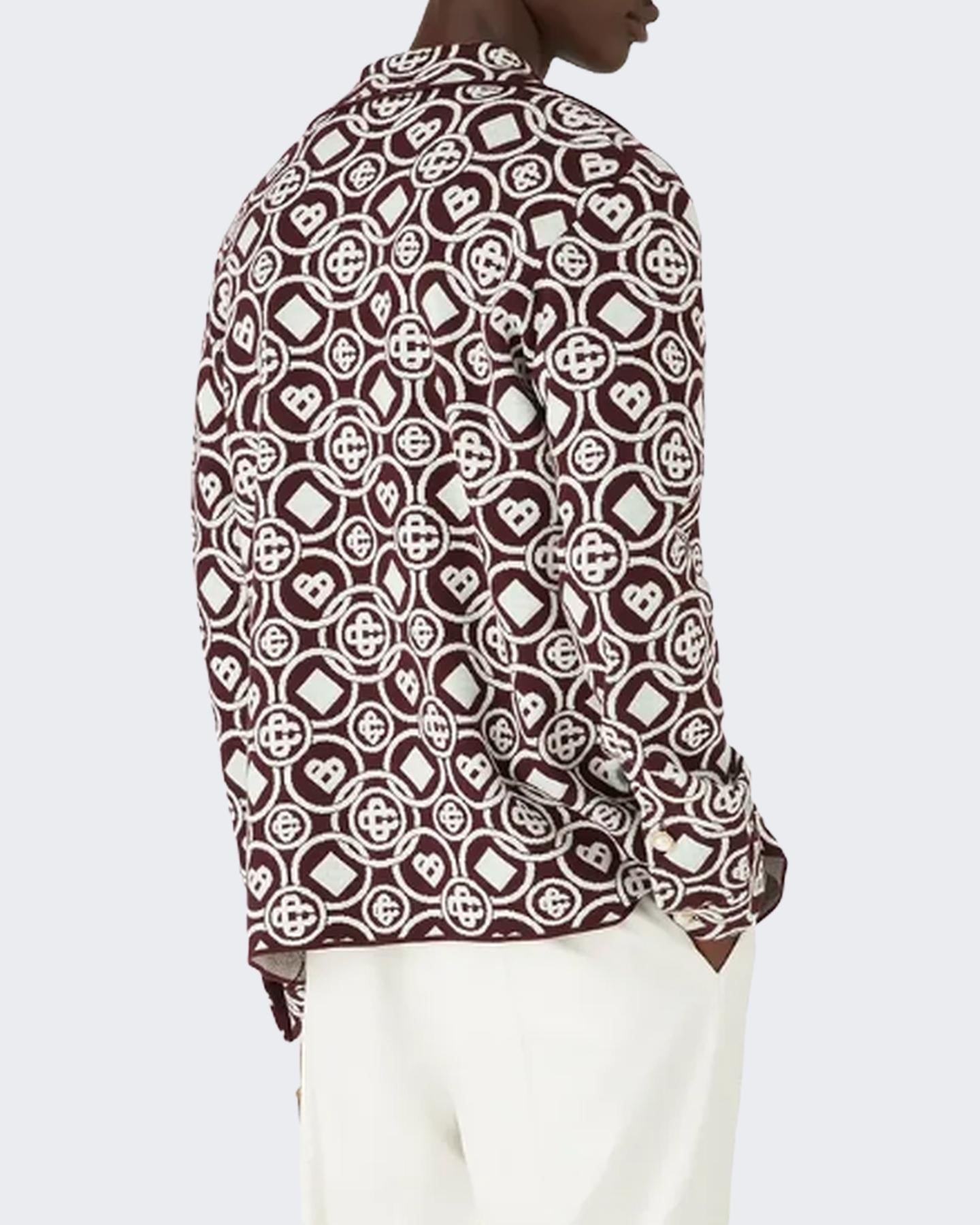 Casablanca Heren MONOGRAM SHIRT - Eleganza.nl