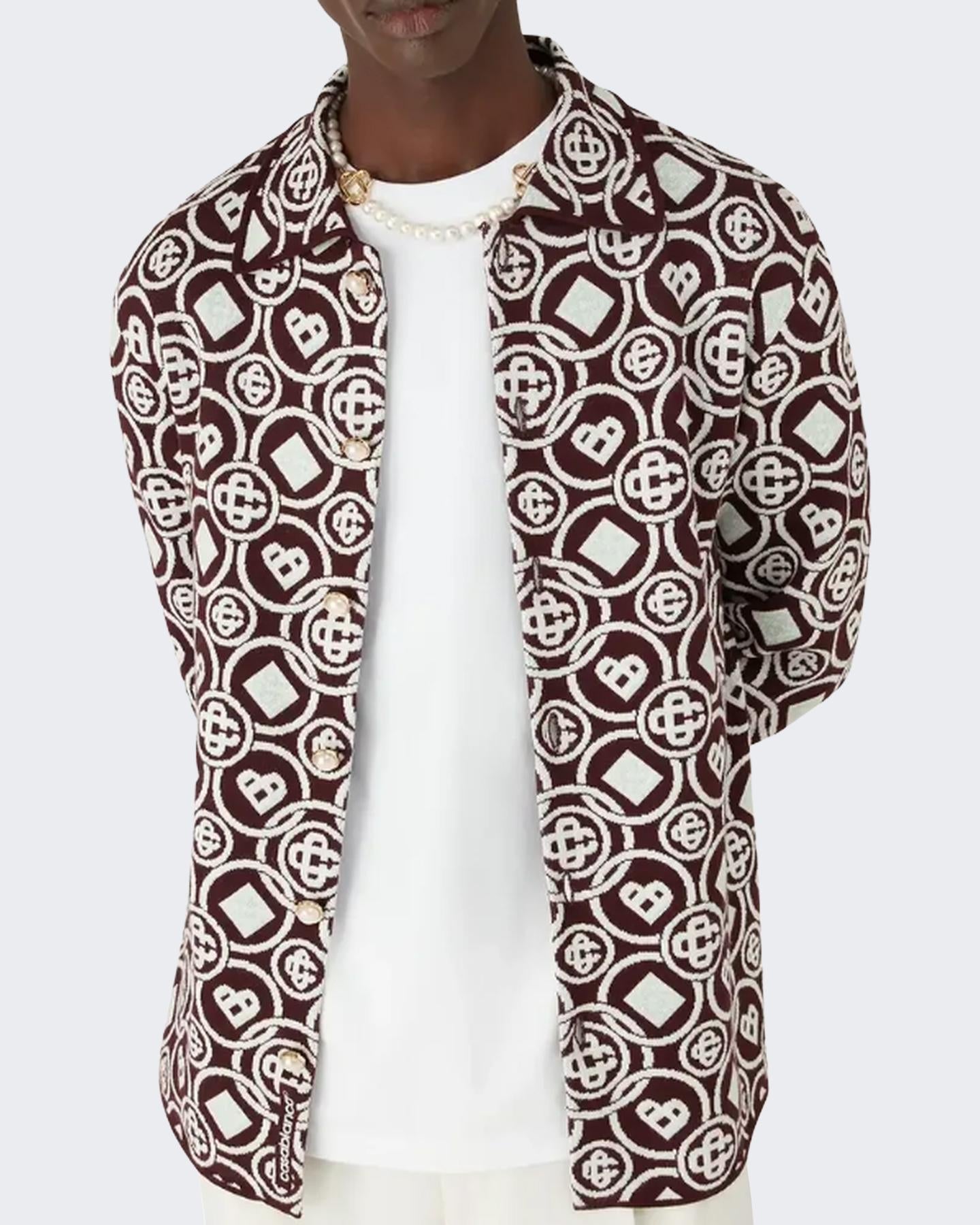 Casablanca Heren MONOGRAM SHIRT - Eleganza.nl